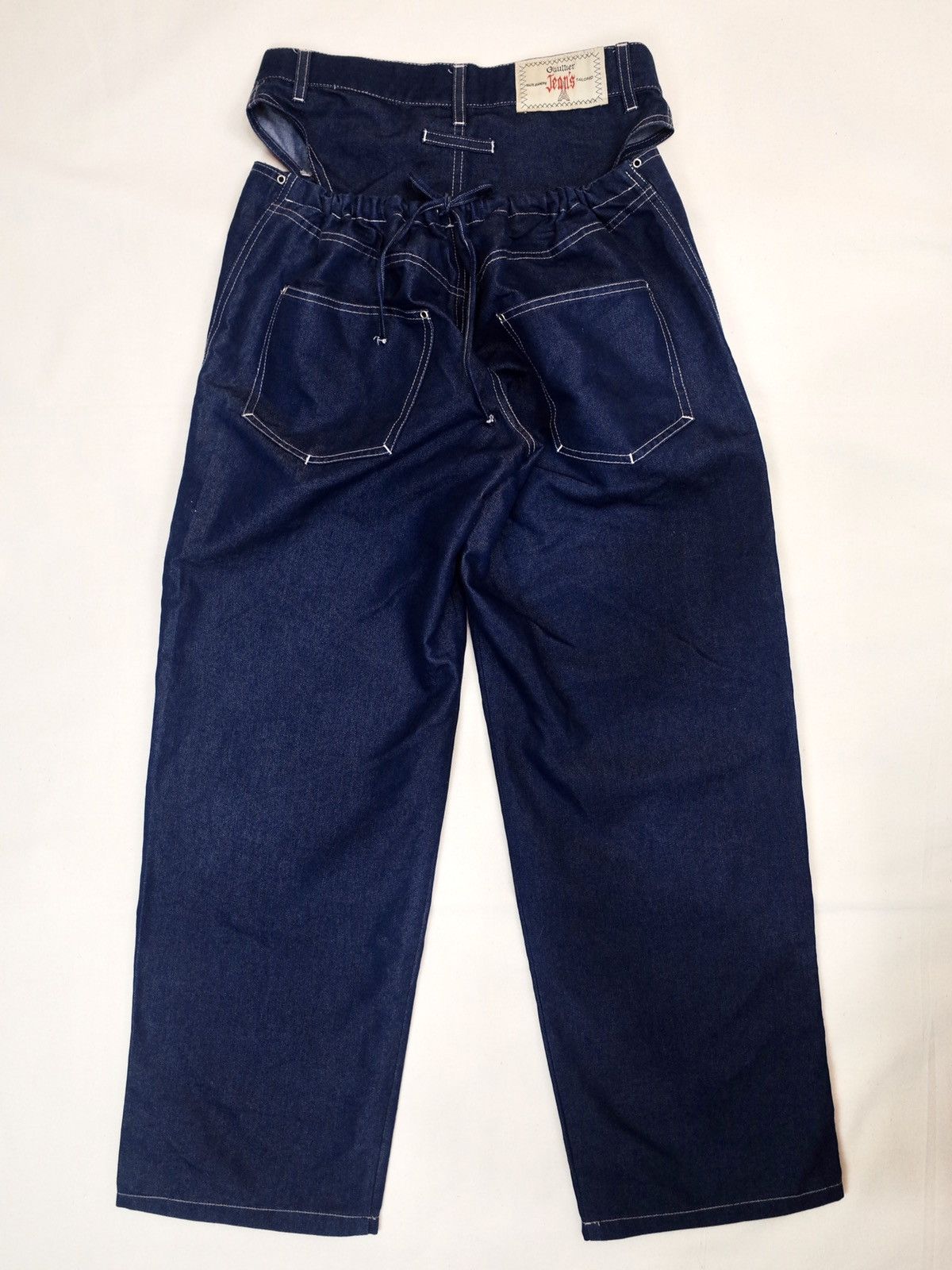 Jean Paul Gaultier 1990s Jean Paul Gaultier Cut Out Layered Panty Jeans Vintage Size 29" - 1 Thumbnail