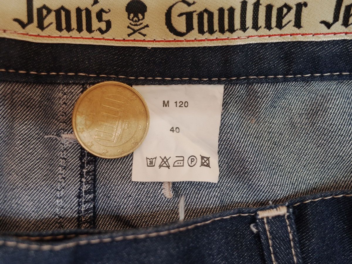 Jean Paul Gaultier 1990s Jean Paul Gaultier Cut Out Layered Panty Jeans Vintage Size 29" - 10 Thumbnail