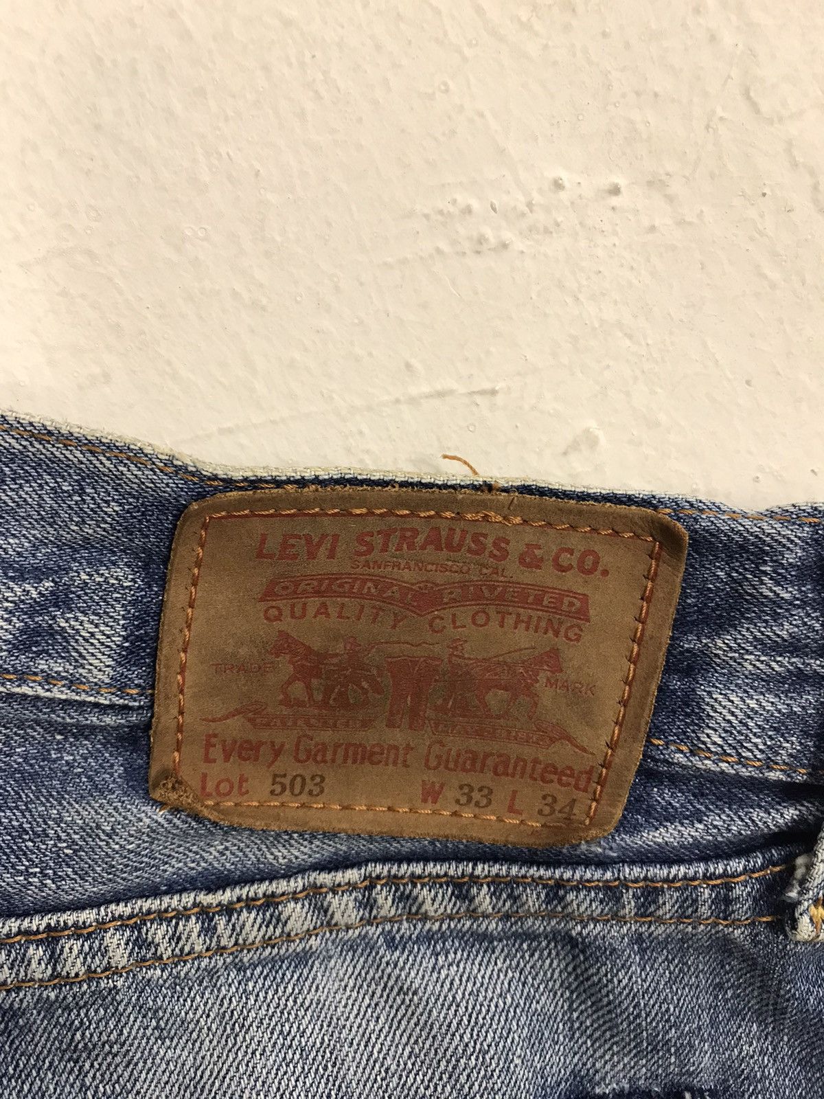 Japanese Brand × Levi's Vintage Clothing Vintage Levi’s Lot 503 Faded Colour Design Size US 32 / EU 48 - 13 Thumbnail