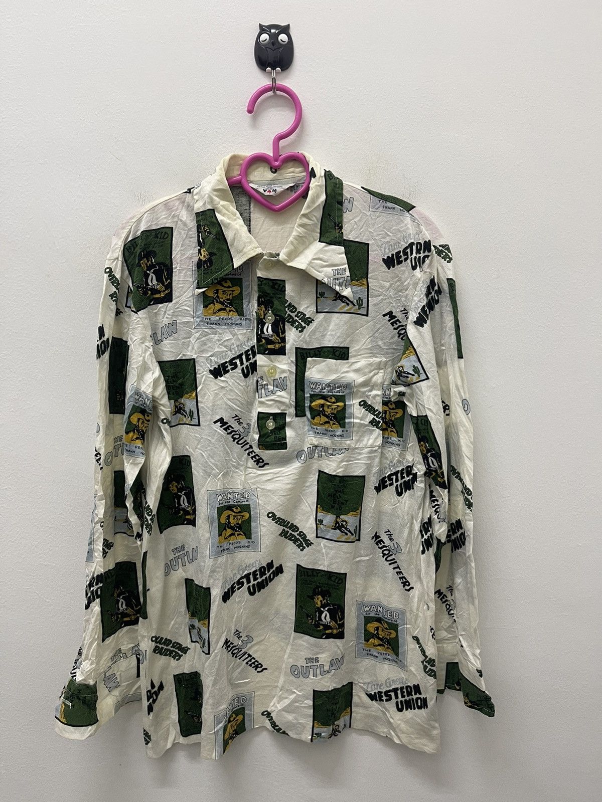 image of 80's Vintage Van Jac Movies Full All Over, Men's (Size Medium)