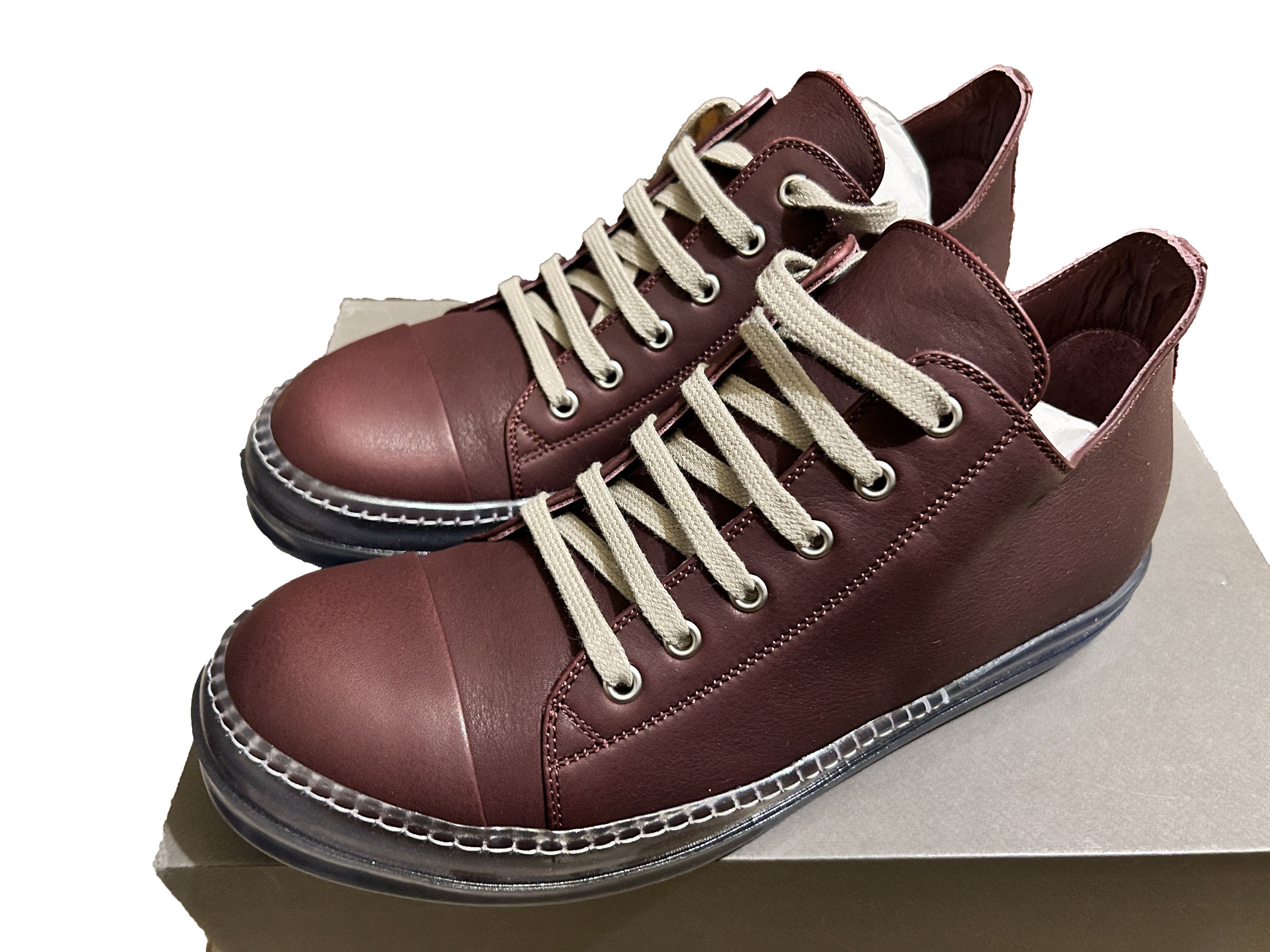 Rick Owens ramone canvas brown transparent sole Drkshdw Leather Size US 8 / EU 41 - 5 Thumbnail