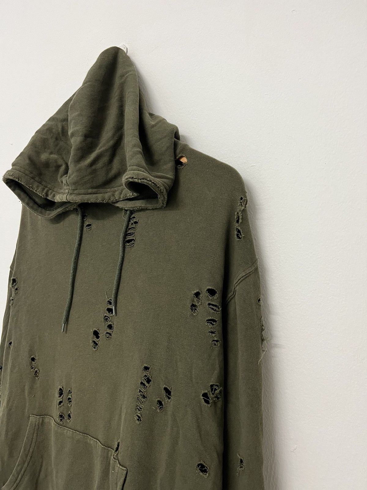 image of Beauty Beast x Vintage Damage Hoodie in Green, Men's (Size Large)