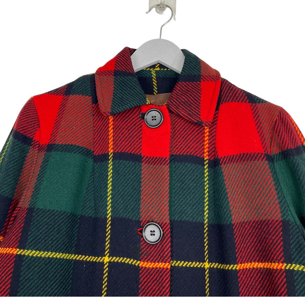 Japanese Brand × Pendleton × Vintage 💥80s PENDLETON TARTAN LONG WOOL JACKET Size US M / EU 48-50 / 2 - 4 Thumbnail