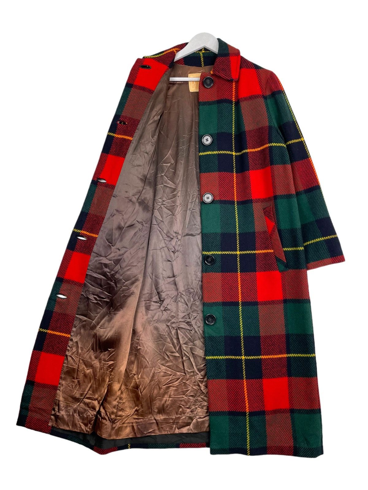 Japanese Brand × Pendleton × Vintage 💥80s PENDLETON TARTAN LONG WOOL JACKET Size US M / EU 48-50 / 2 - 6 Thumbnail