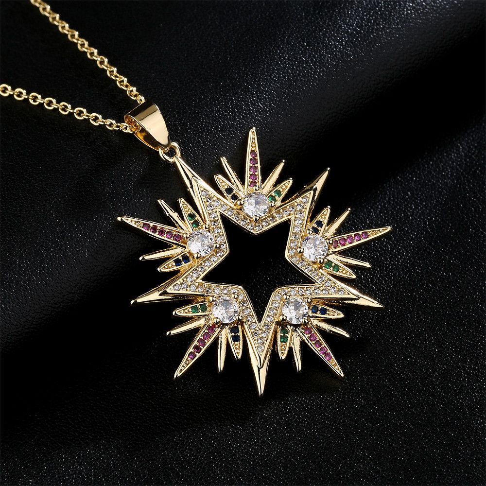 Jewelry Creative Cubic Zirconia Pave Necklace Size ONE SIZE - 1 Thumbnail