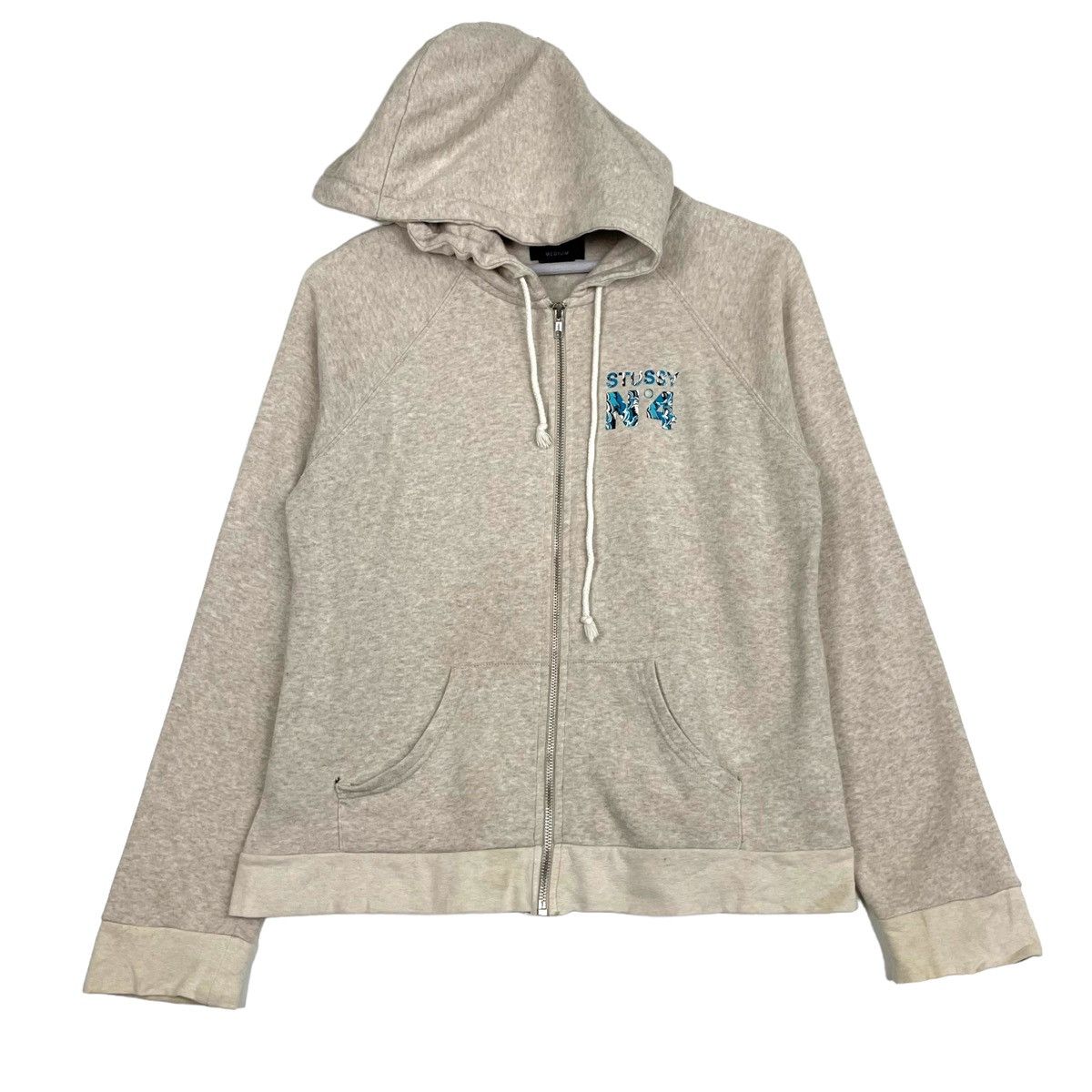 Stussy 🔥 STUSSY ZIPPER HOODIE BIG LOGO SWEATER Size M / US 6-8 / IT 42-44 - 3 Thumbnail