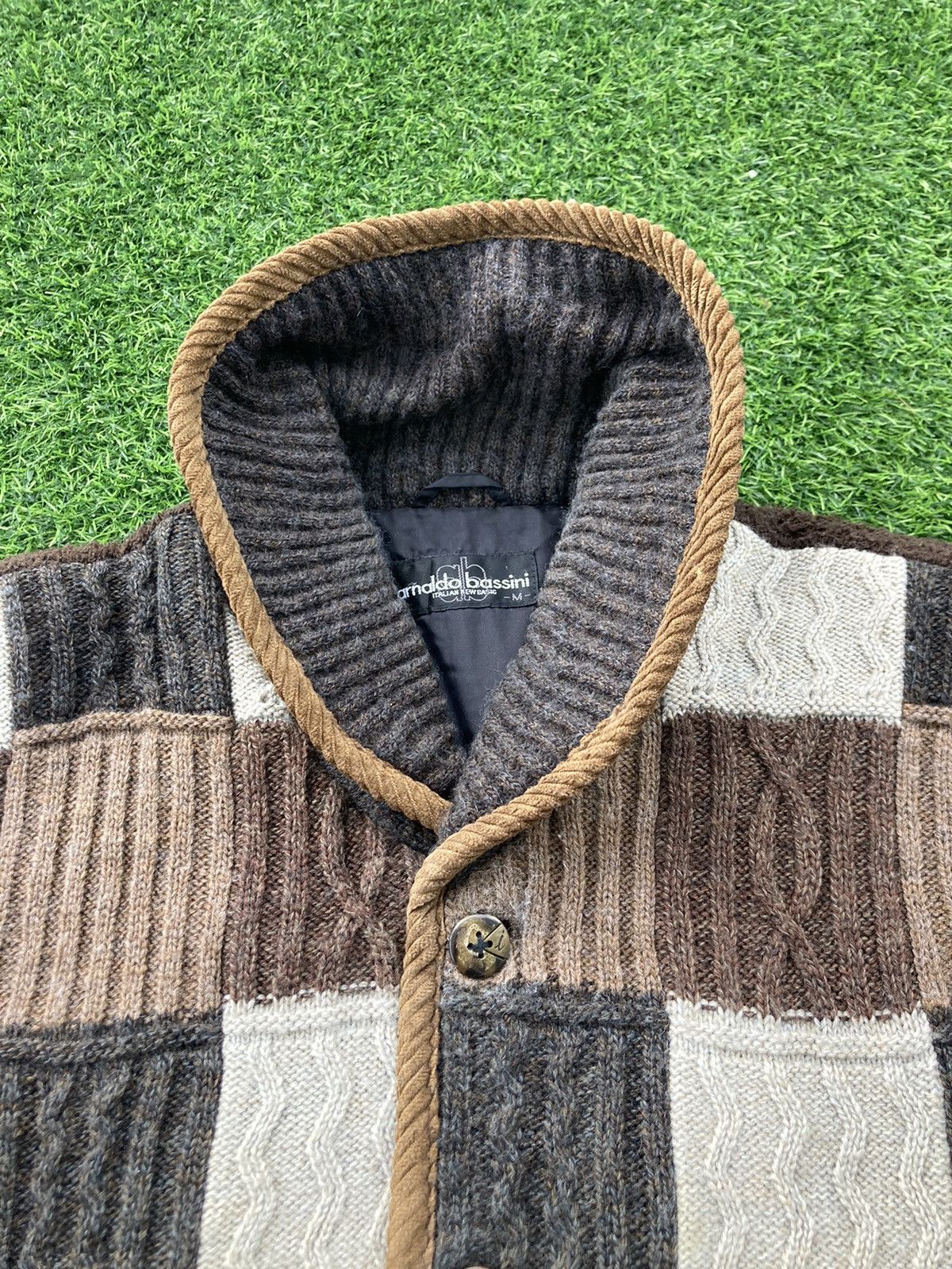 Japanese Brand ARNALDO BASSINI PATCHWORK JACKET Size US M / EU 48-50 / 2 - 6 Thumbnail