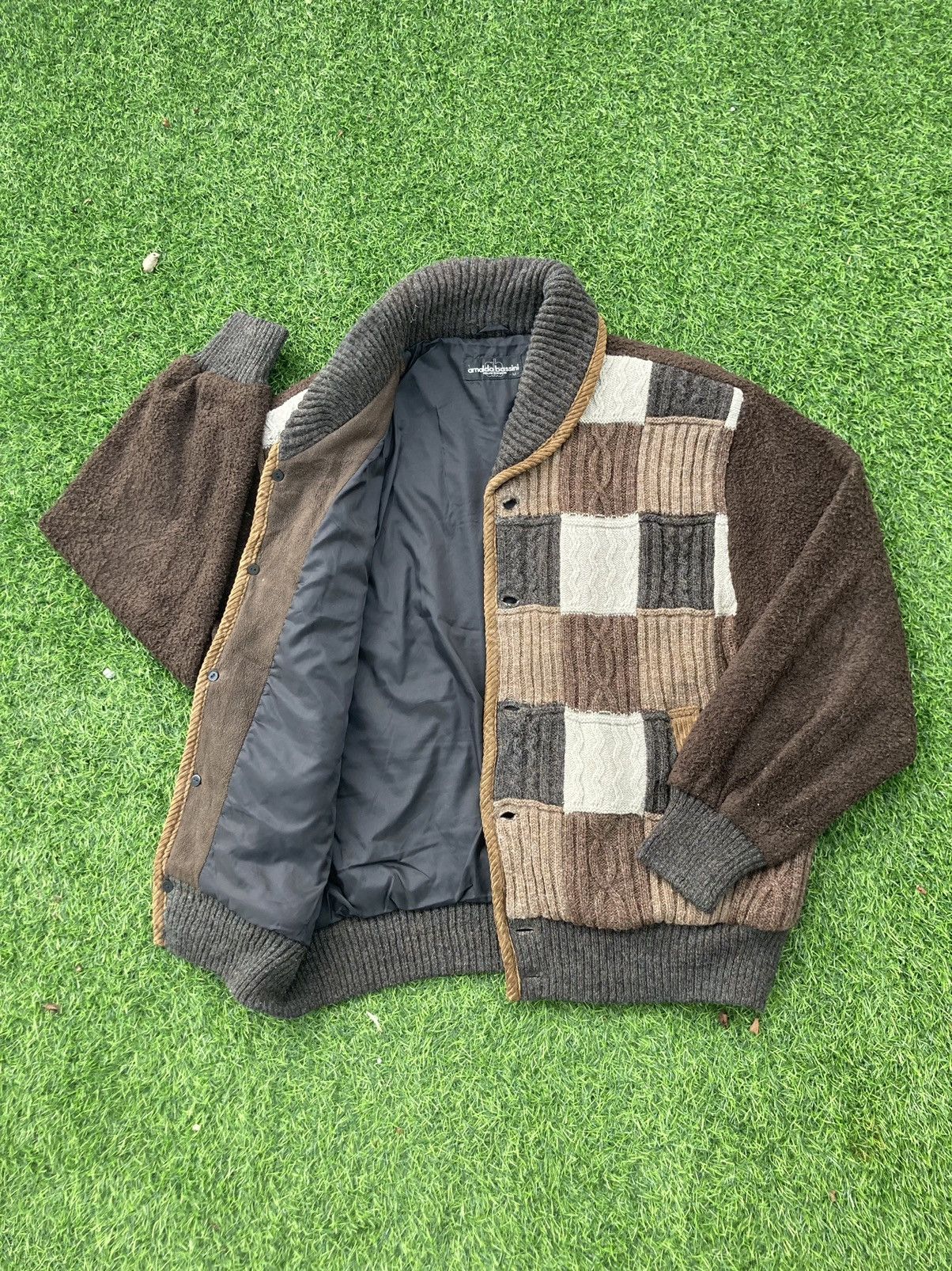 Japanese Brand ARNALDO BASSINI PATCHWORK JACKET Size US M / EU 48-50 / 2 - 2 Thumbnail