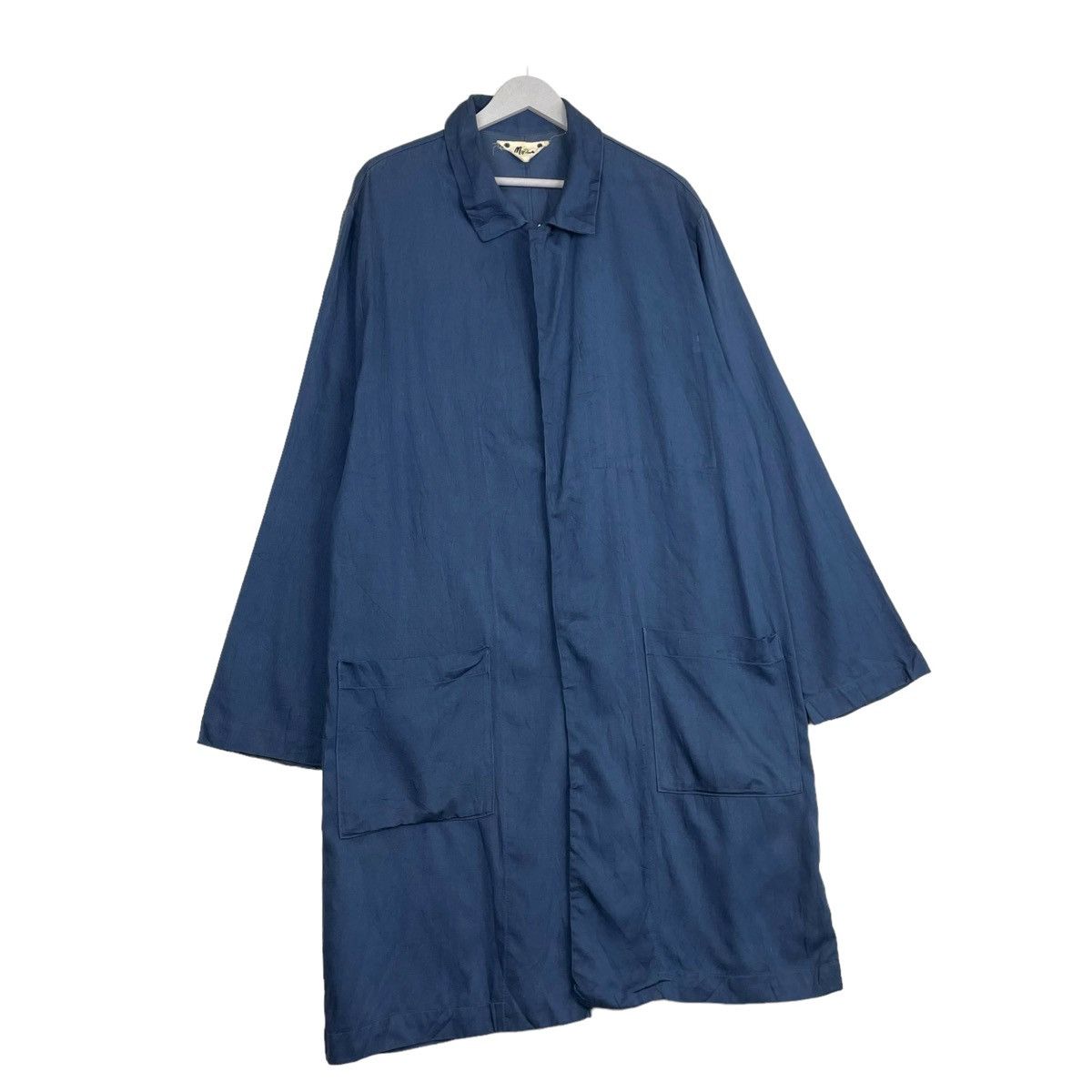Indigo × Issey Miyake × Japanese Brand 💥METINE JAPAN LONG JACKET INPIRED WINDCOAT Size US L / EU 52-54 / 3 - 3 Thumbnail