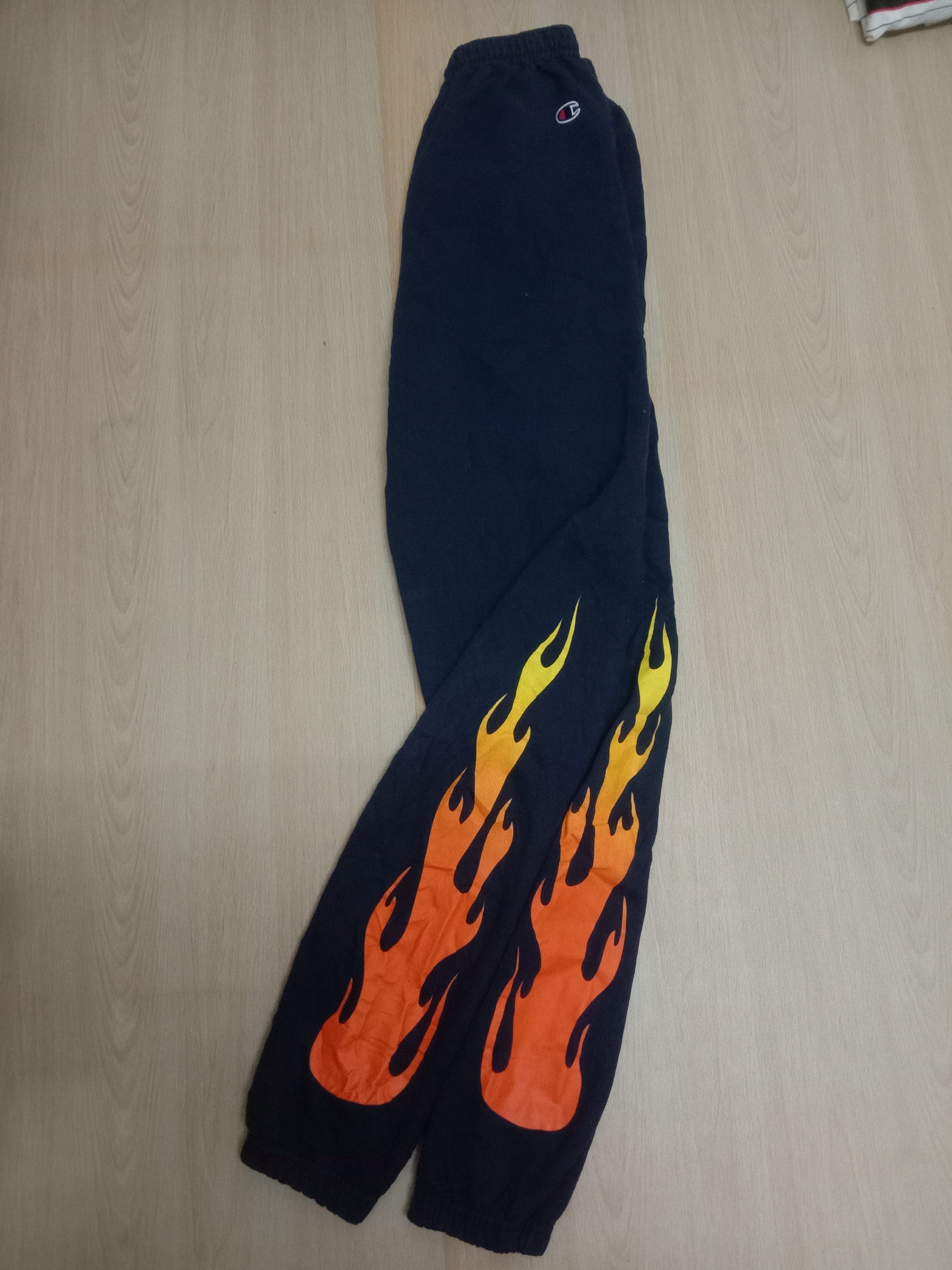 Champion flame sweatpants hotsell