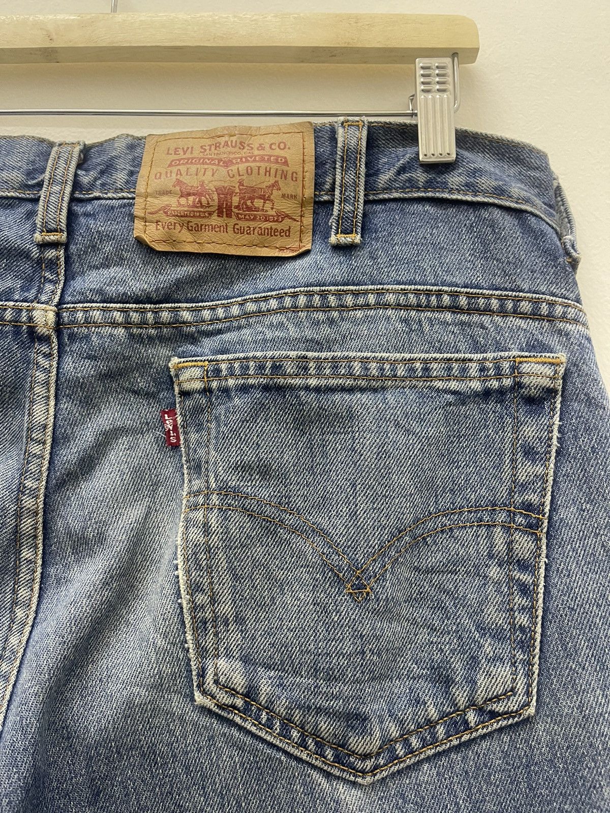 Levi's Vintage Clothing Rare 90s Vintage LEVIS 516 Slim Fit Straight Leg Size US 36 / EU 52 - 3 Thumbnail