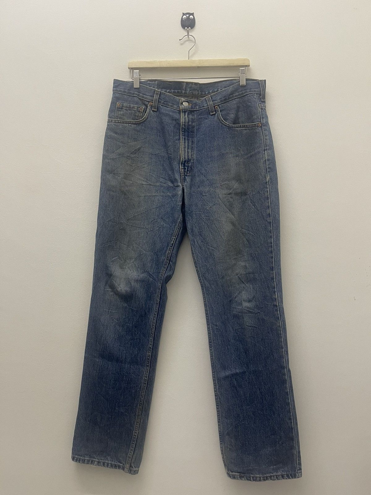 Levi's Vintage Clothing Rare 90s Vintage LEVIS 516 Slim Fit Straight Leg Size US 36 / EU 52 - 4 Thumbnail