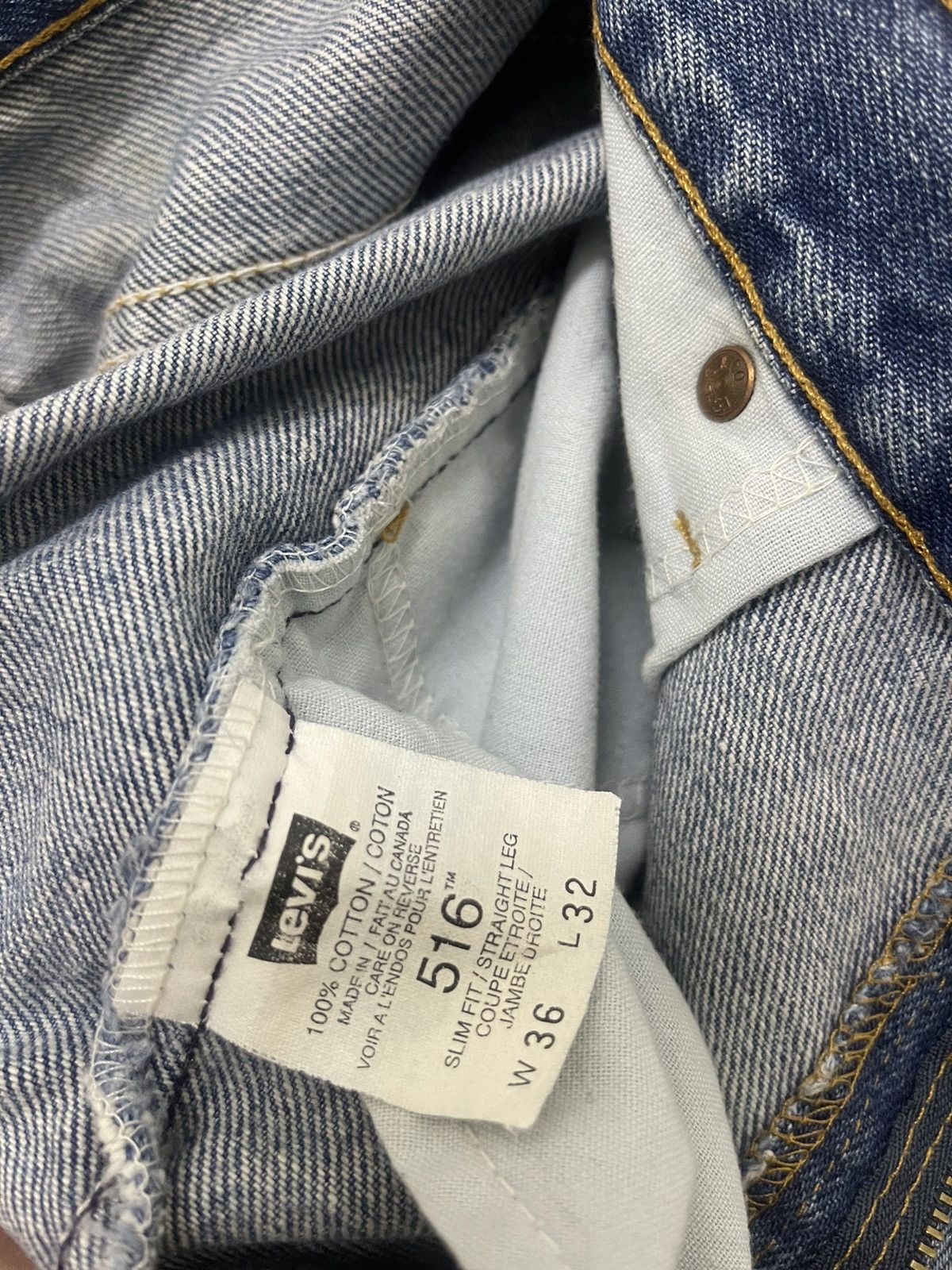 Levi's Vintage Clothing Rare 90s Vintage LEVIS 516 Slim Fit Straight Leg Size US 36 / EU 52 - 7 Thumbnail