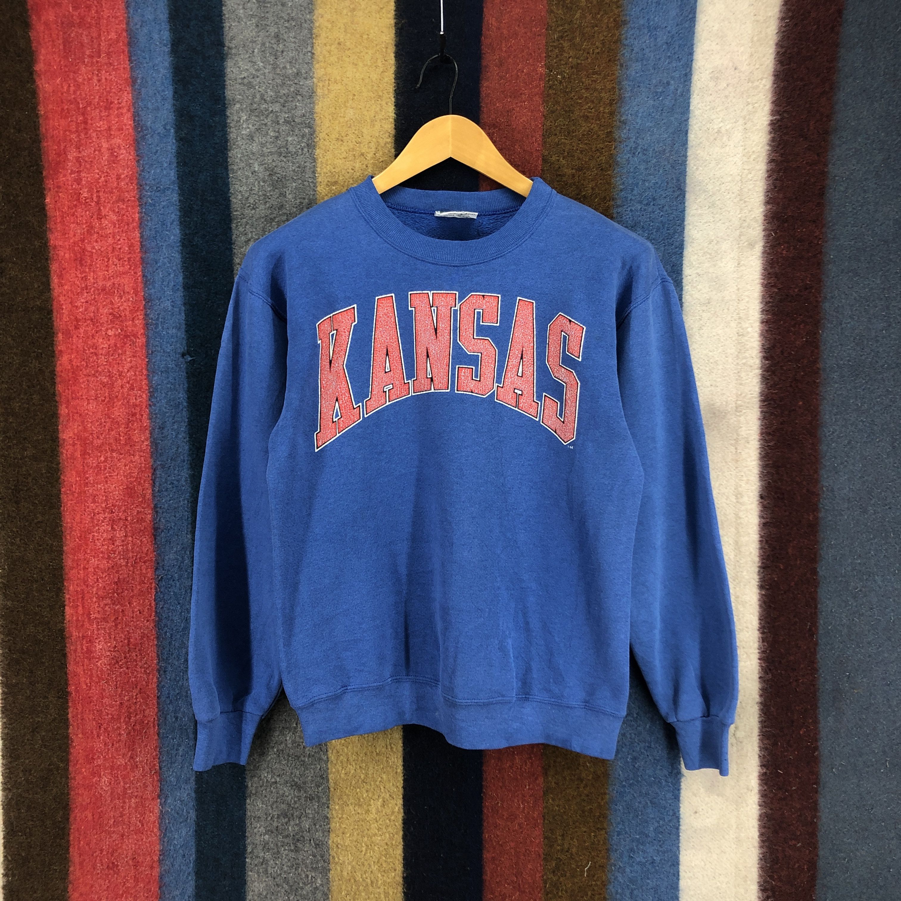 Vintage 90s KANSAS by GALT SAND Jayhawks Women Sweatshirt #2760-100 Size S / US 4 / IT 40 - 4 Thumbnail