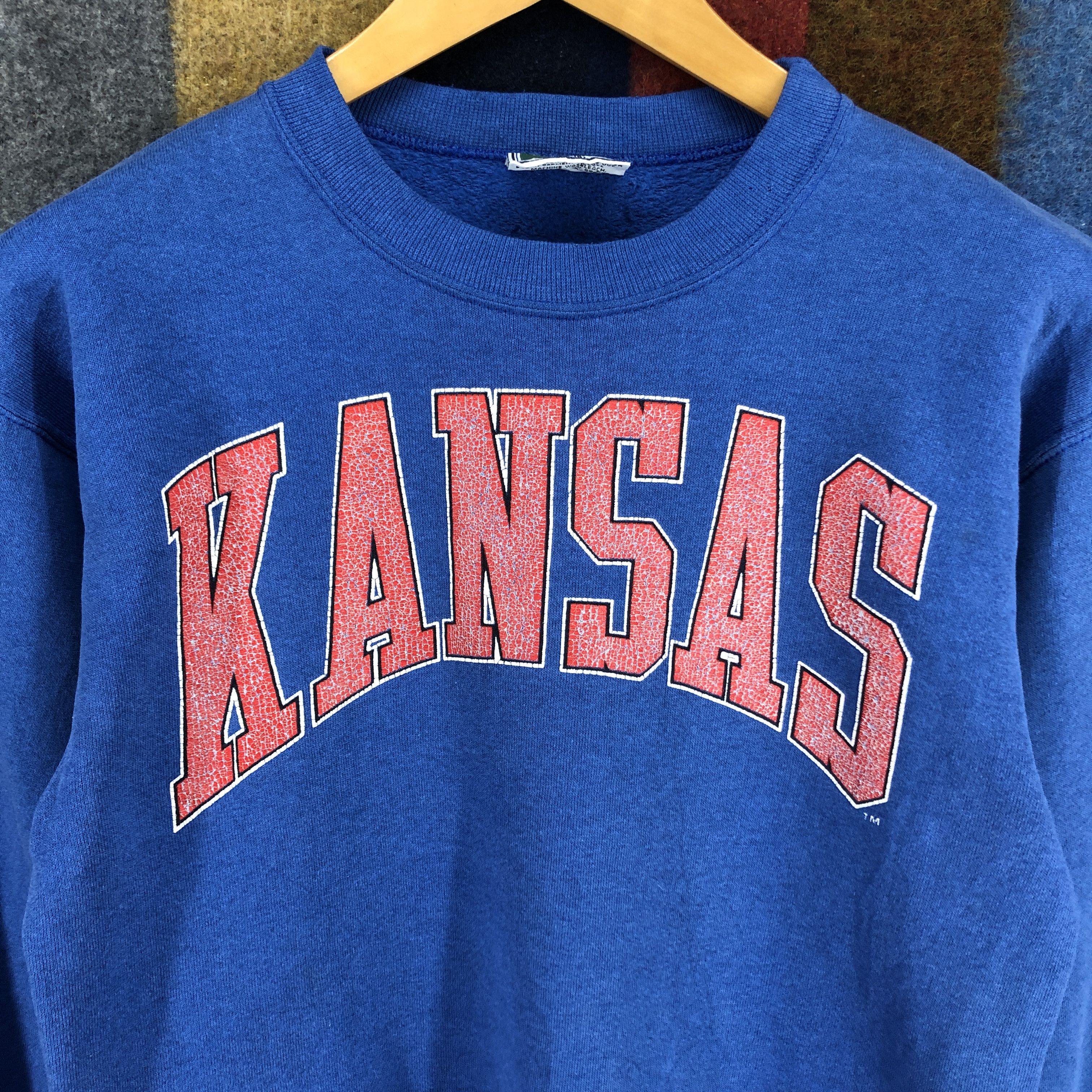 Vintage 90s KANSAS by GALT SAND Jayhawks Women Sweatshirt #2760-100 Size S / US 4 / IT 40 - 5 Thumbnail