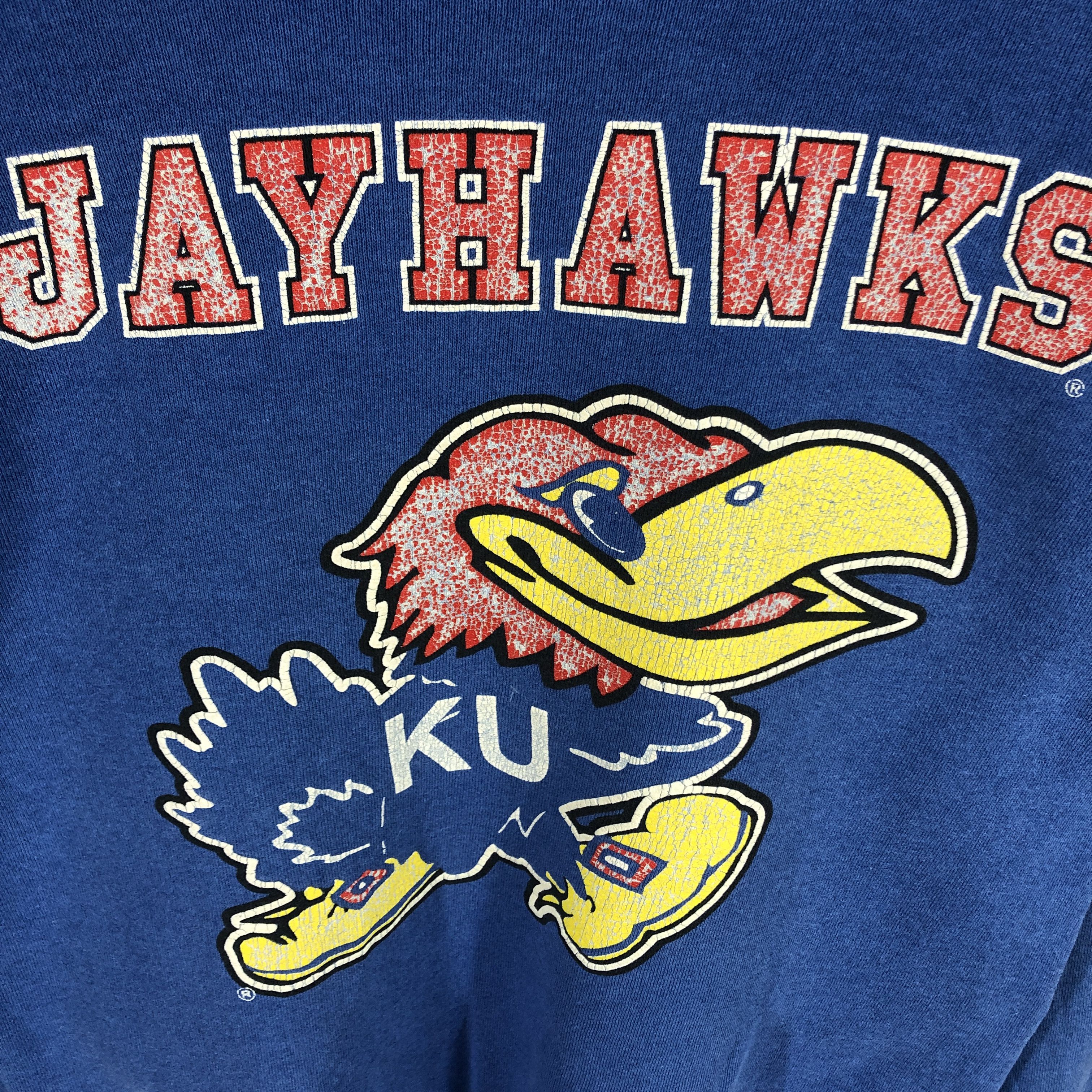 Vintage 90s KANSAS by GALT SAND Jayhawks Women Sweatshirt #2760-100 Size S / US 4 / IT 40 - 3 Thumbnail
