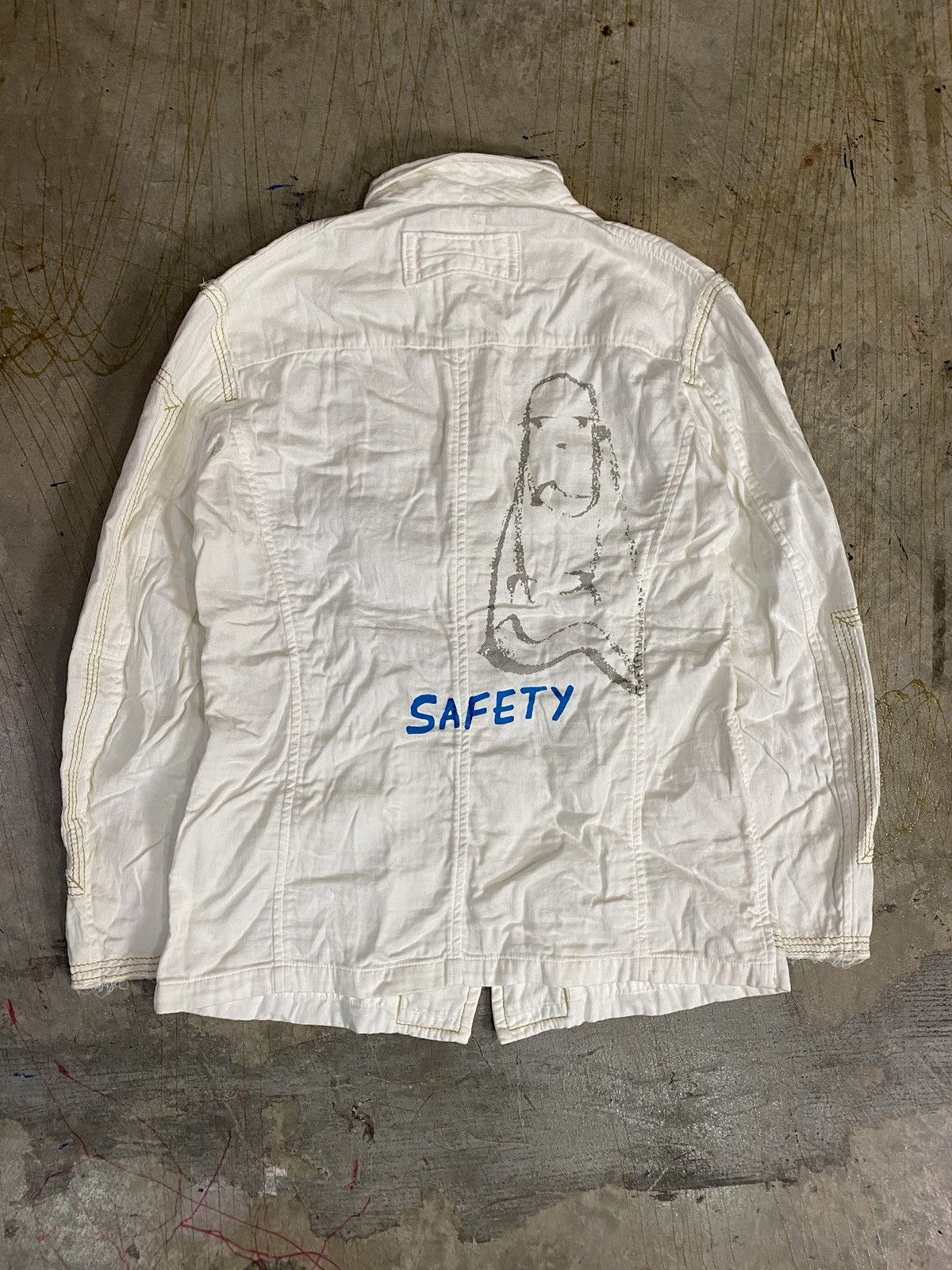 Blue Blue Japan Vtg Hr Market Blue Blue Japan Safety Contra stitch fringe hm Size US M / EU 48-50 / 2 - 2 Thumbnail