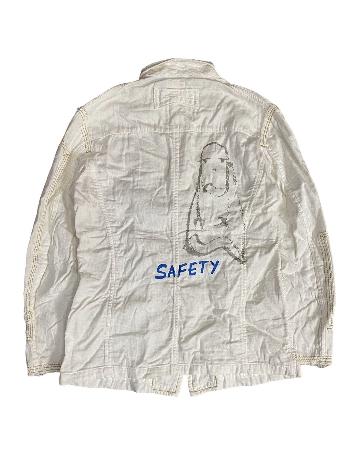 Blue Blue Japan Vtg Hr Market Blue Blue Japan Safety Contra stitch fringe hm Size US M / EU 48-50 / 2 - 1 Thumbnail