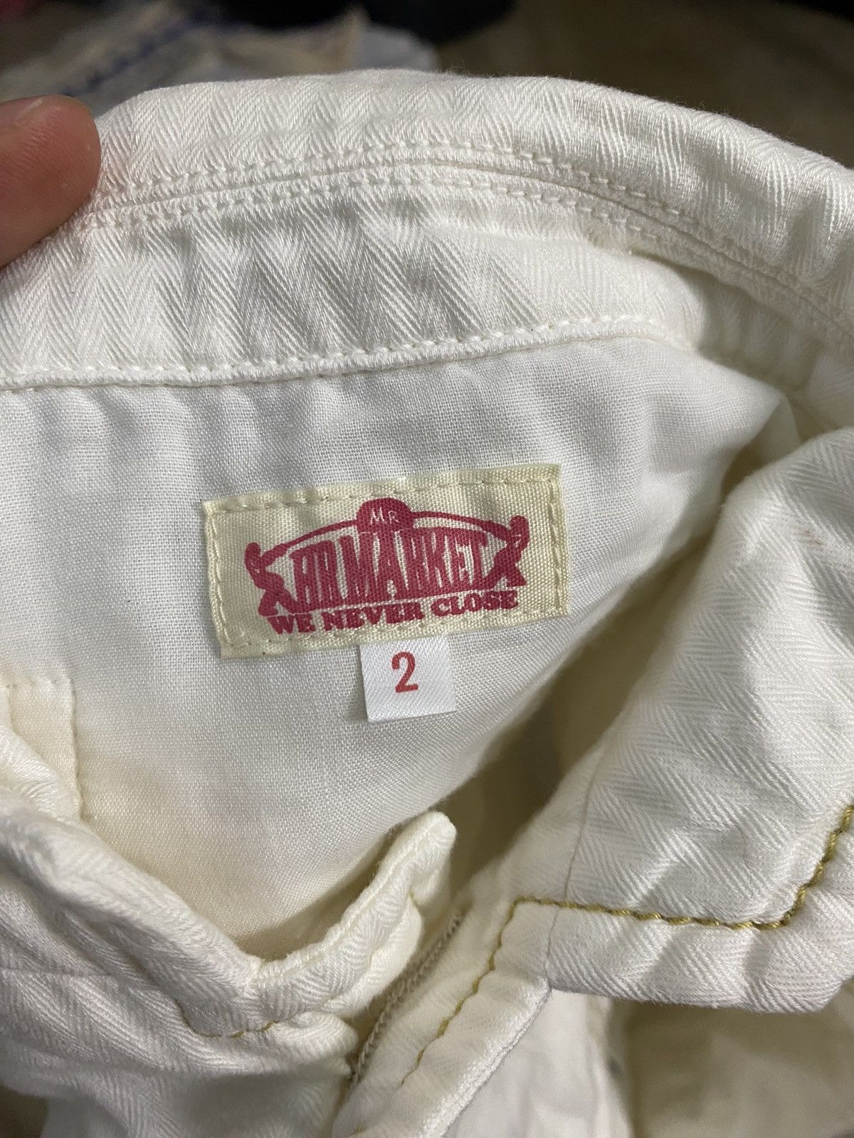Blue Blue Japan Vtg Hr Market Blue Blue Japan Safety Contra stitch fringe hm Size US M / EU 48-50 / 2 - 12 Thumbnail