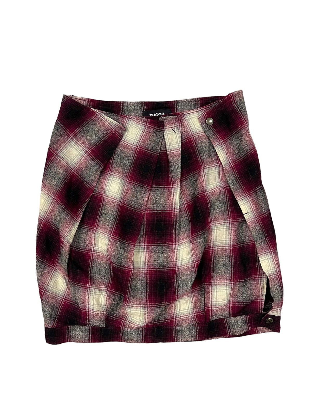 Dope🔥Zucca Rayon Plaid Mini Skirt