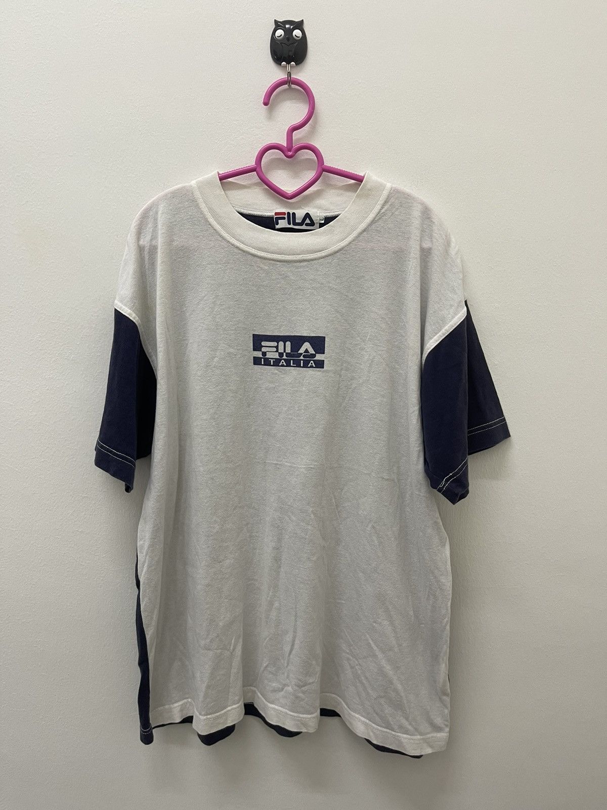 Fila Rare Vintage FILA Italia Spell Out Big Logo Tee Size US L / EU 52-54 / 3 - 2 Thumbnail