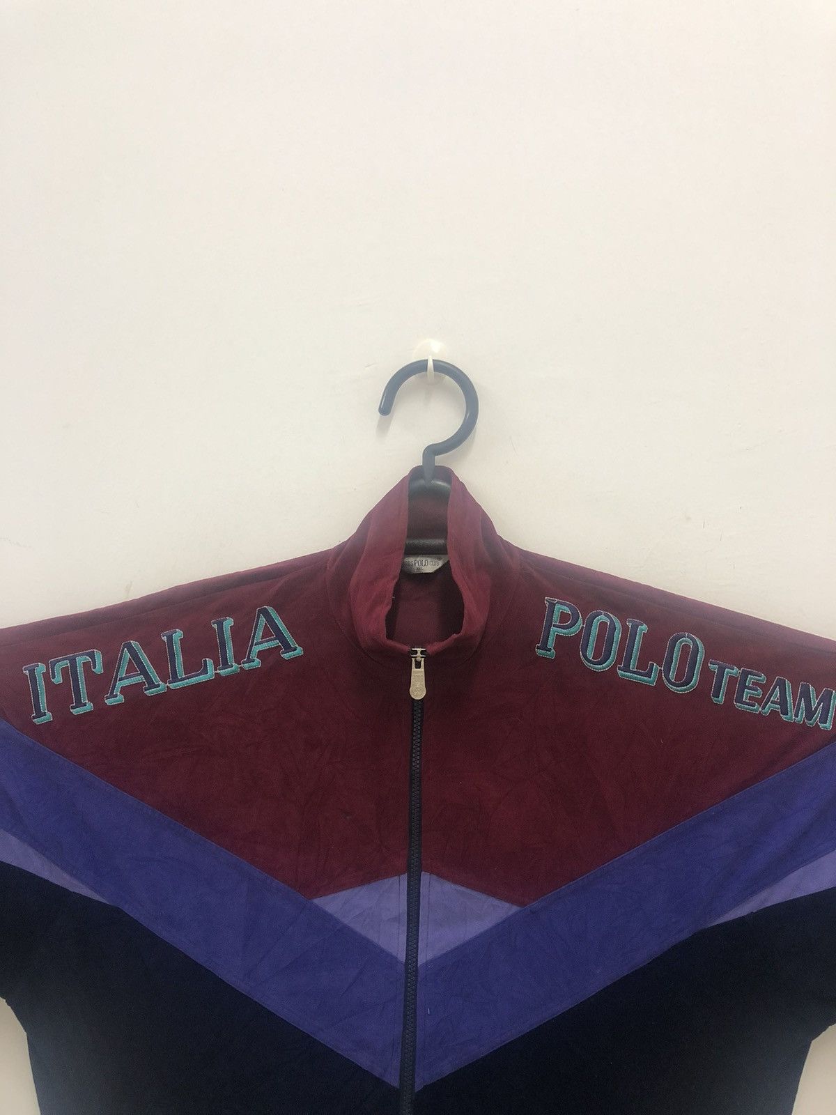 Japanese Brand Italia POLO Team Embroidered Spell Out Big Logo Sweater Size US XXL / EU 58 / 5 - 2 Thumbnail