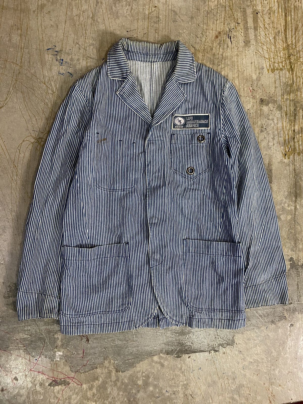 Japanese Brand Vtg 291295=homme Hickory LIFE MAINTENANCE SERVICE core jkt Size US M / EU 48-50 / 2 - 2 Thumbnail