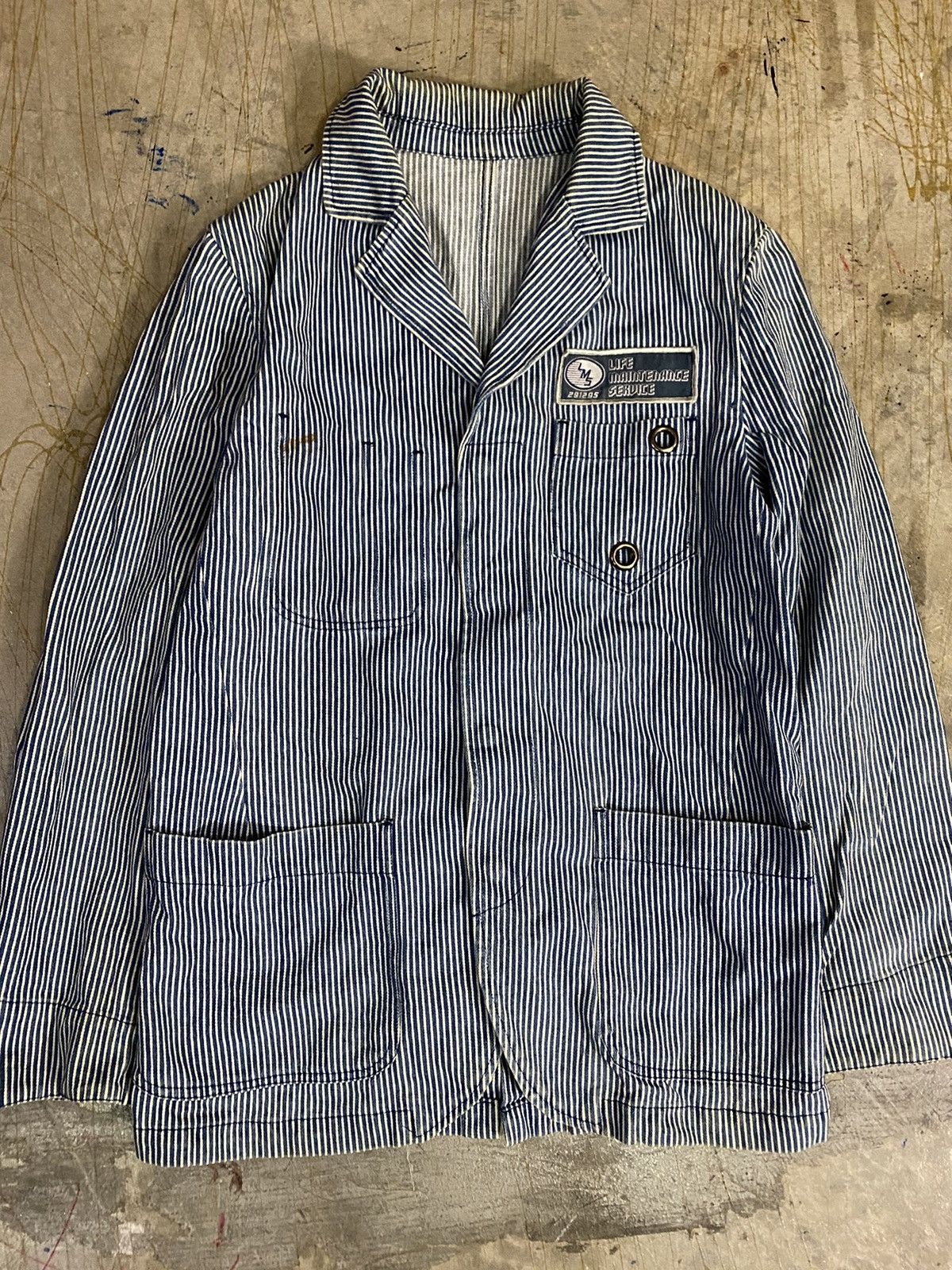 Japanese Brand Vtg 291295=homme Hickory LIFE MAINTENANCE SERVICE core jkt Size US M / EU 48-50 / 2 - 3 Thumbnail