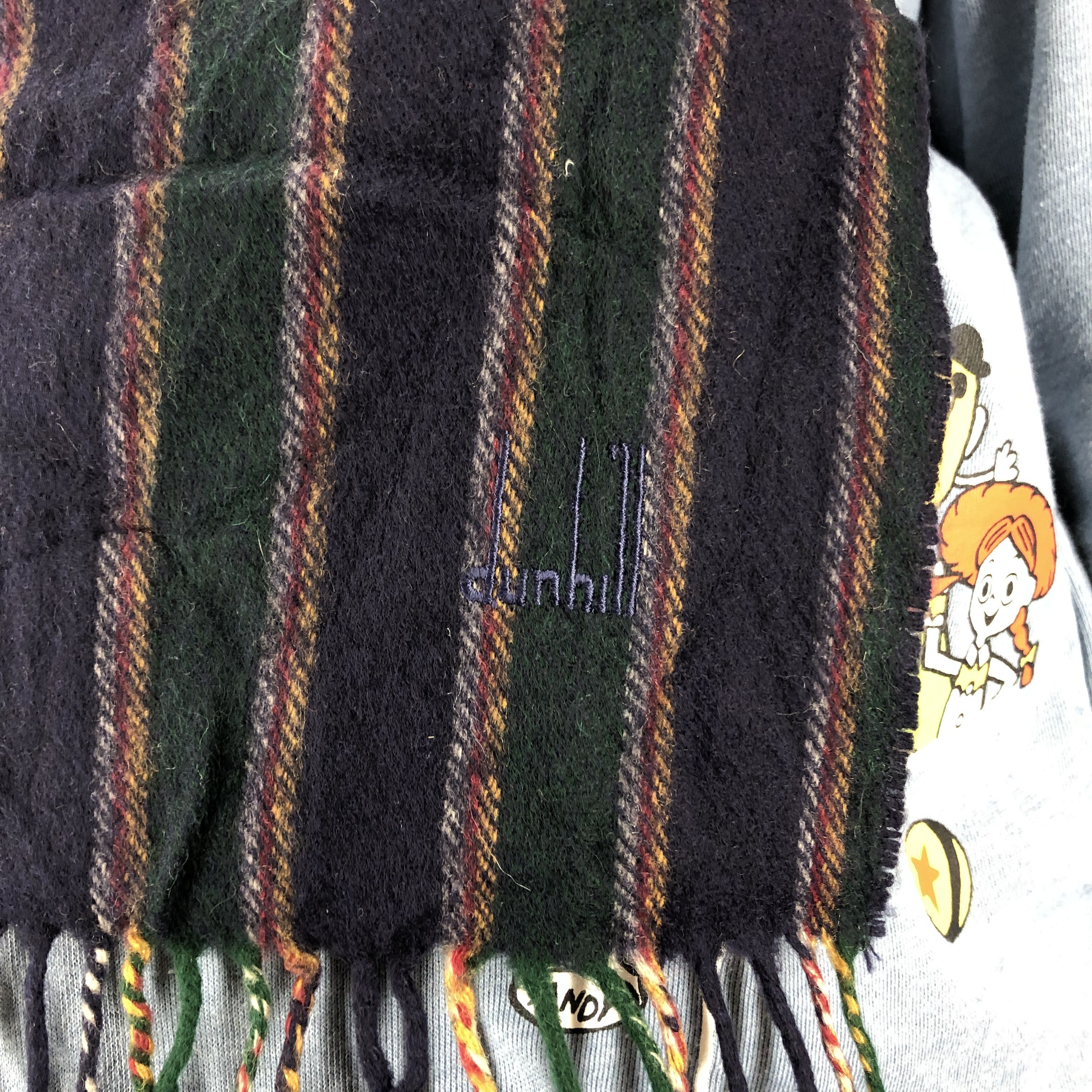 Alfred Dunhill DUNHILL Cashmere Muffler Scarf #0867/AG Size ONE SIZE - 3 Thumbnail