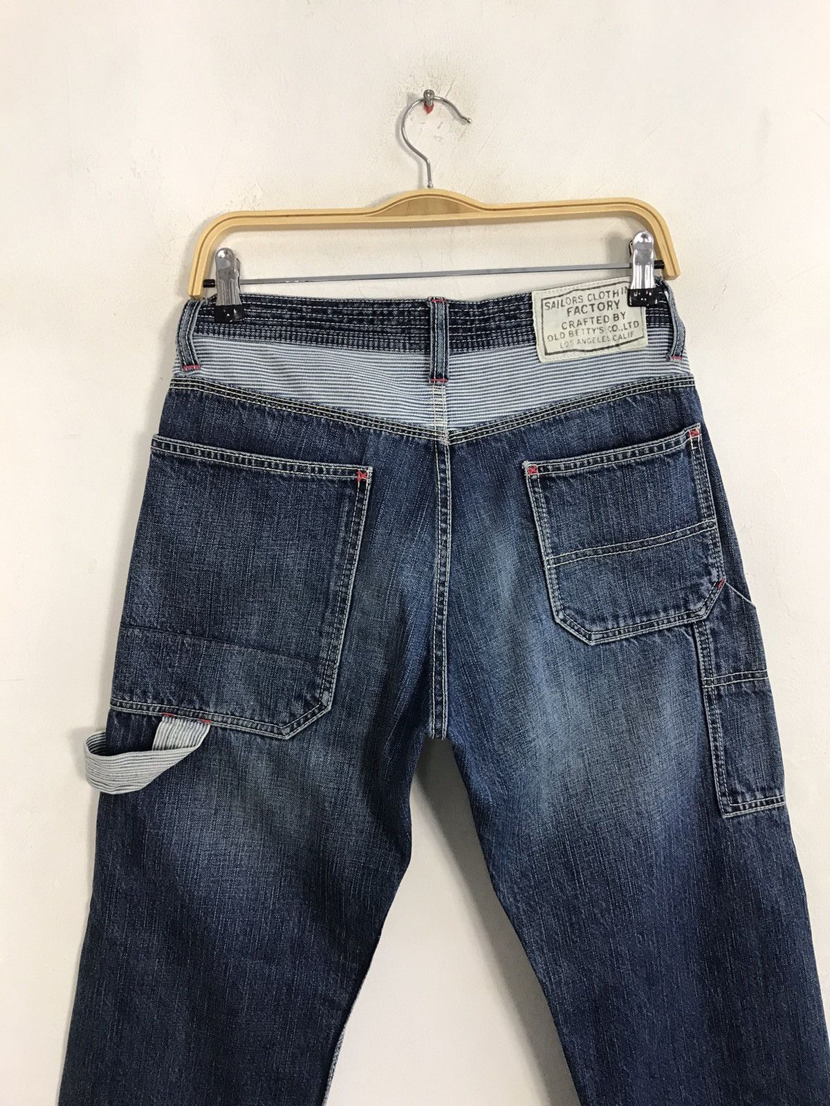 Japanese Brand × Vintage Vintage Old Betty’s Carpenter Denim Tacitical Pocket Pants Size US 30 / EU 46 - 9 Thumbnail