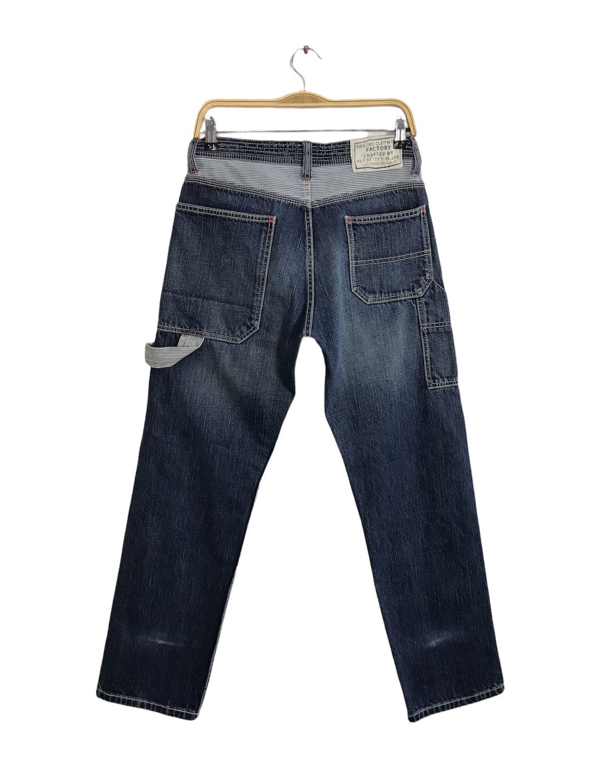 Japanese Brand × Vintage Vintage Old Betty’s Carpenter Denim Tacitical Pocket Pants Size US 30 / EU 46 - 2 Thumbnail