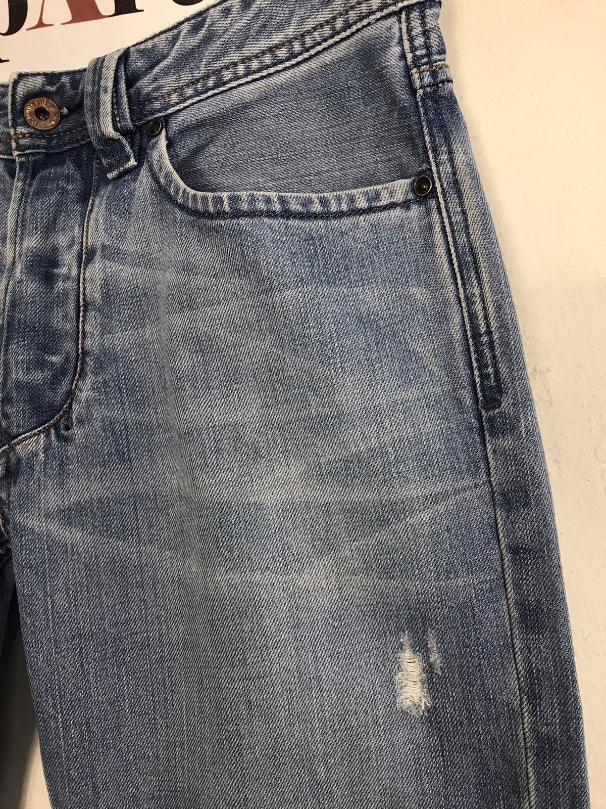 Diesel × Vintage Vintage Diesel Industry Faded colour Distressed Jeans Size US 30 / EU 46 - 5 Thumbnail
