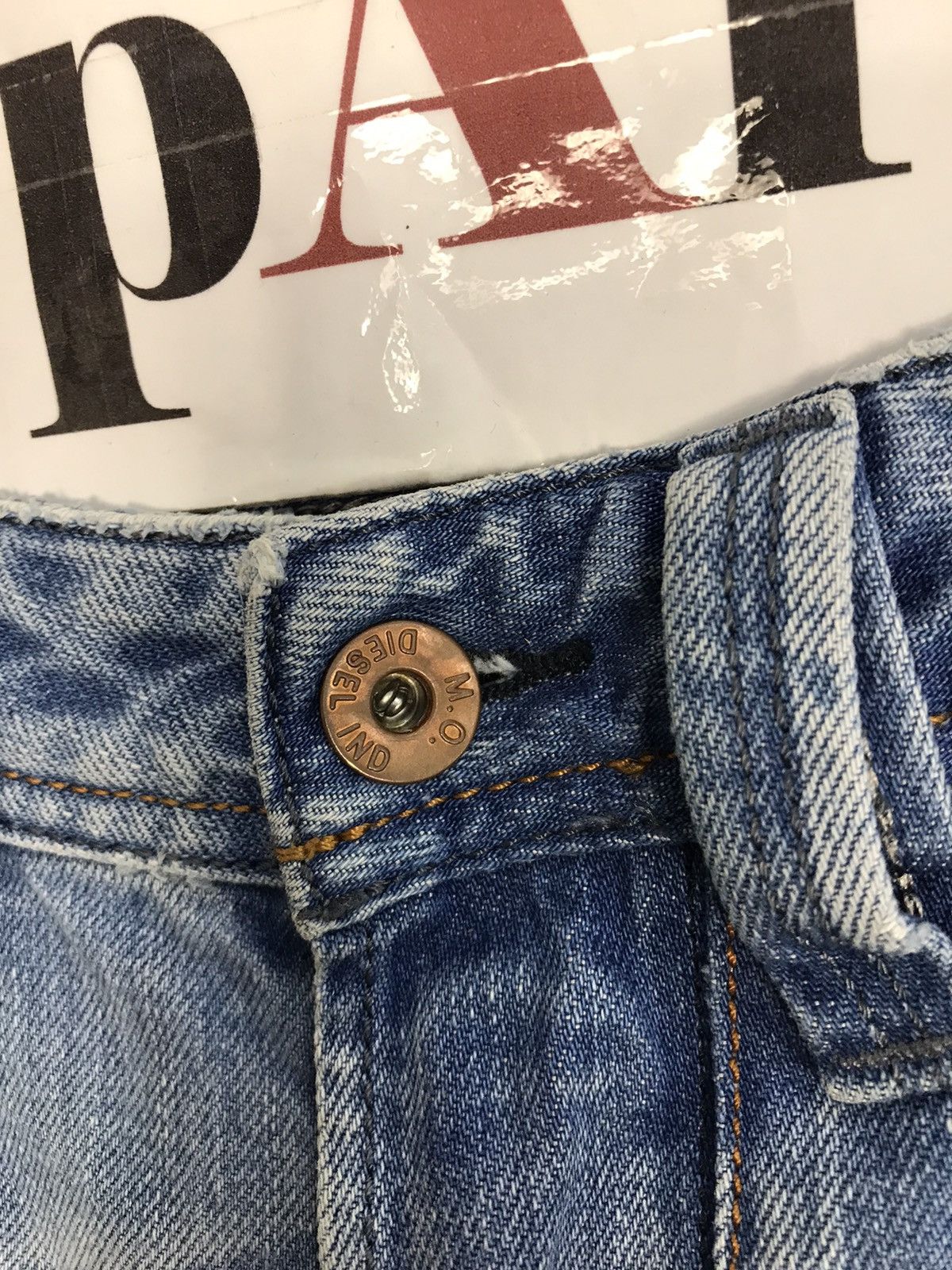 Diesel × Vintage Vintage Diesel Industry Faded colour Distressed Jeans Size US 30 / EU 46 - 7 Thumbnail