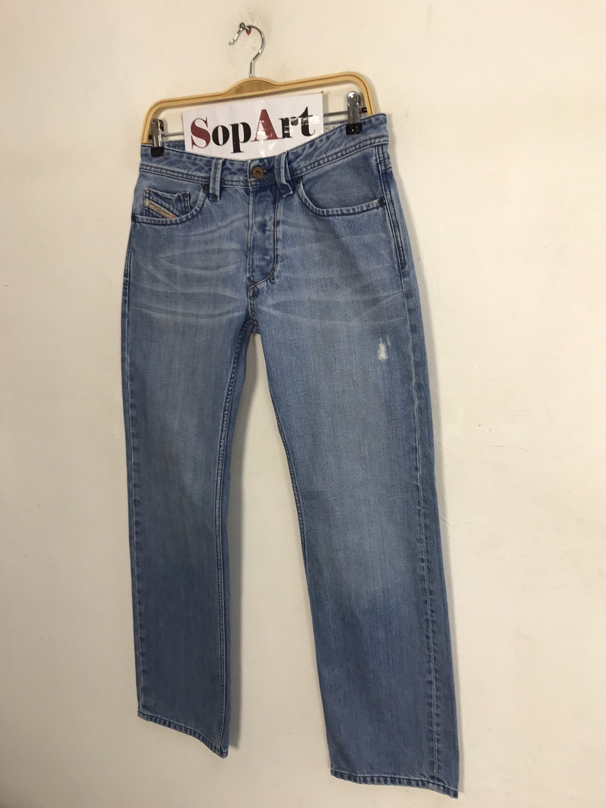 Diesel × Vintage Vintage Diesel Industry Faded colour Distressed Jeans Size US 30 / EU 46 - 4 Thumbnail