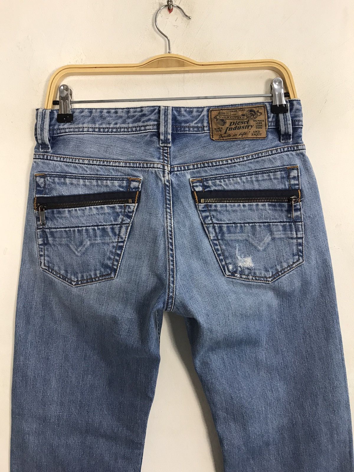 Diesel × Vintage Vintage Diesel Industry Faded colour Distressed Jeans Size US 30 / EU 46 - 10 Thumbnail