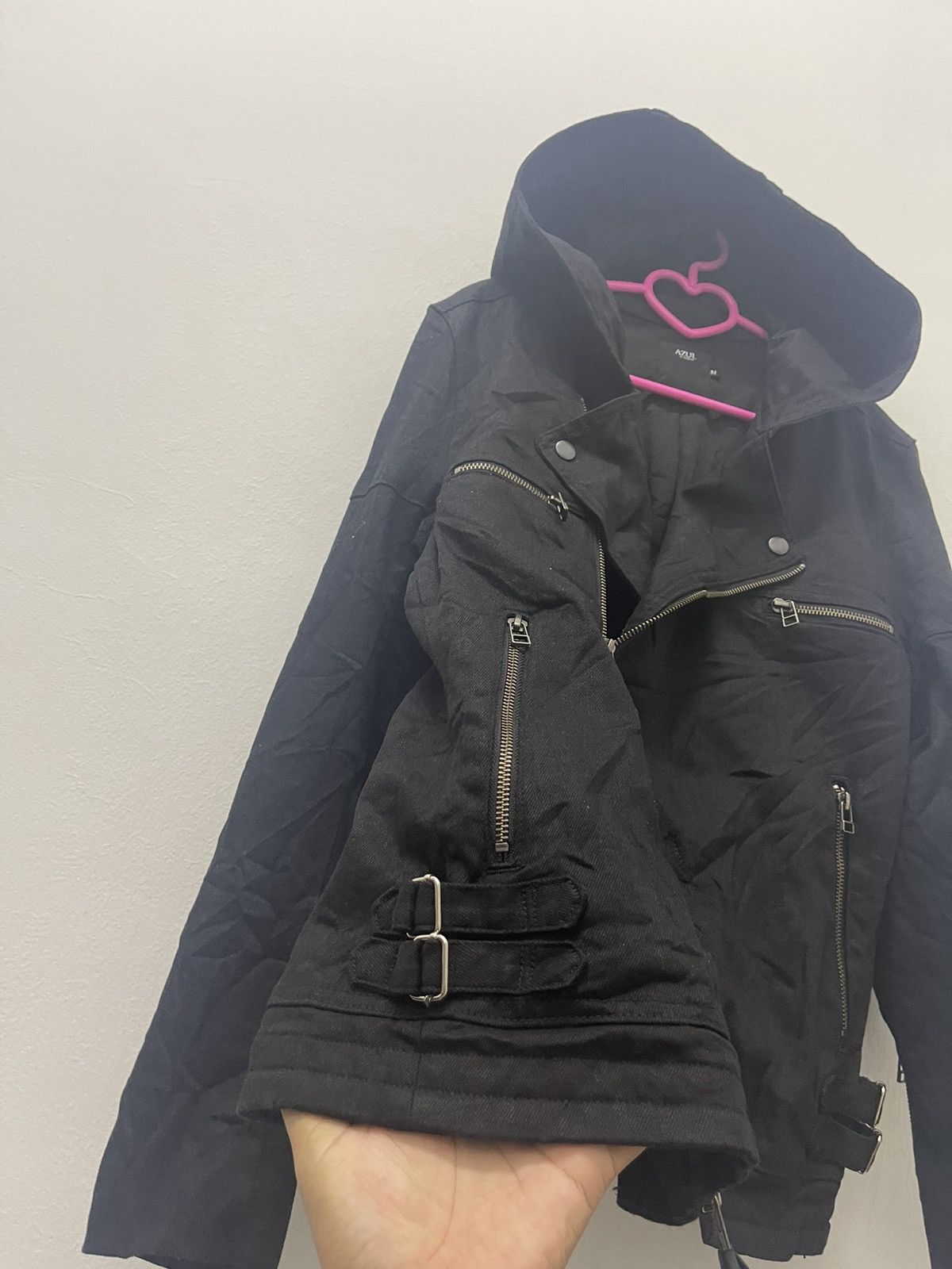 Japanese Brand Rare Vintage Azul By MOUSSY Hoodie Biker Waxed Punk Jacket Size US M / EU 48-50 / 2 - 5 Thumbnail