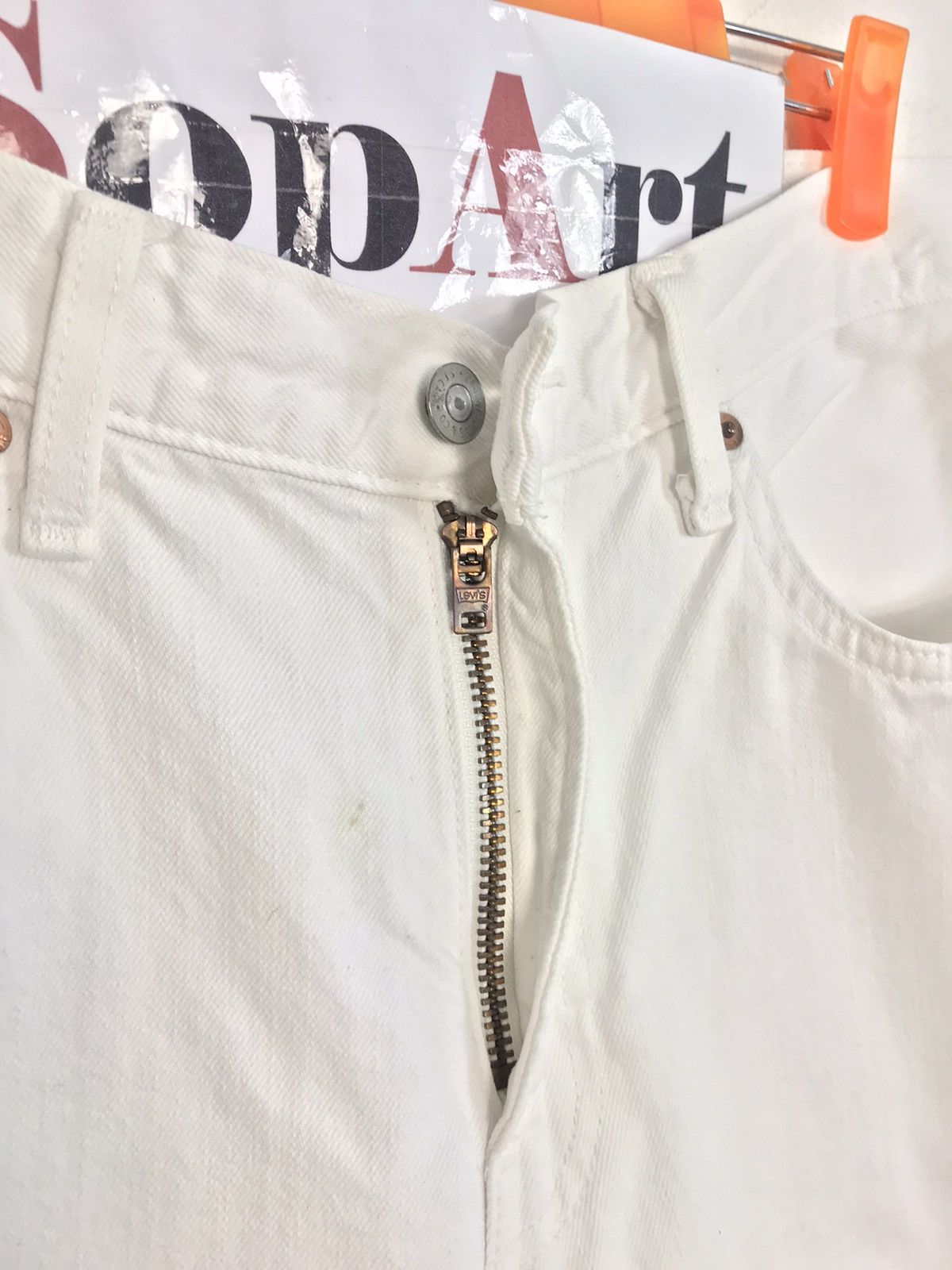 Levi's × Vintage Vintage Levi’s 502 White Colour Denim Jeans Style Size US 32 / EU 48 - 9 Thumbnail