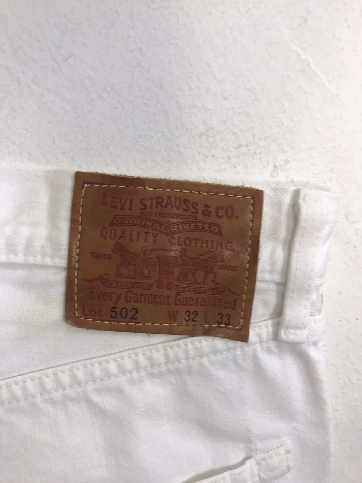 Levi's × Vintage Vintage Levi’s 502 White Colour Denim Jeans Style Size US 32 / EU 48 - 14 Thumbnail