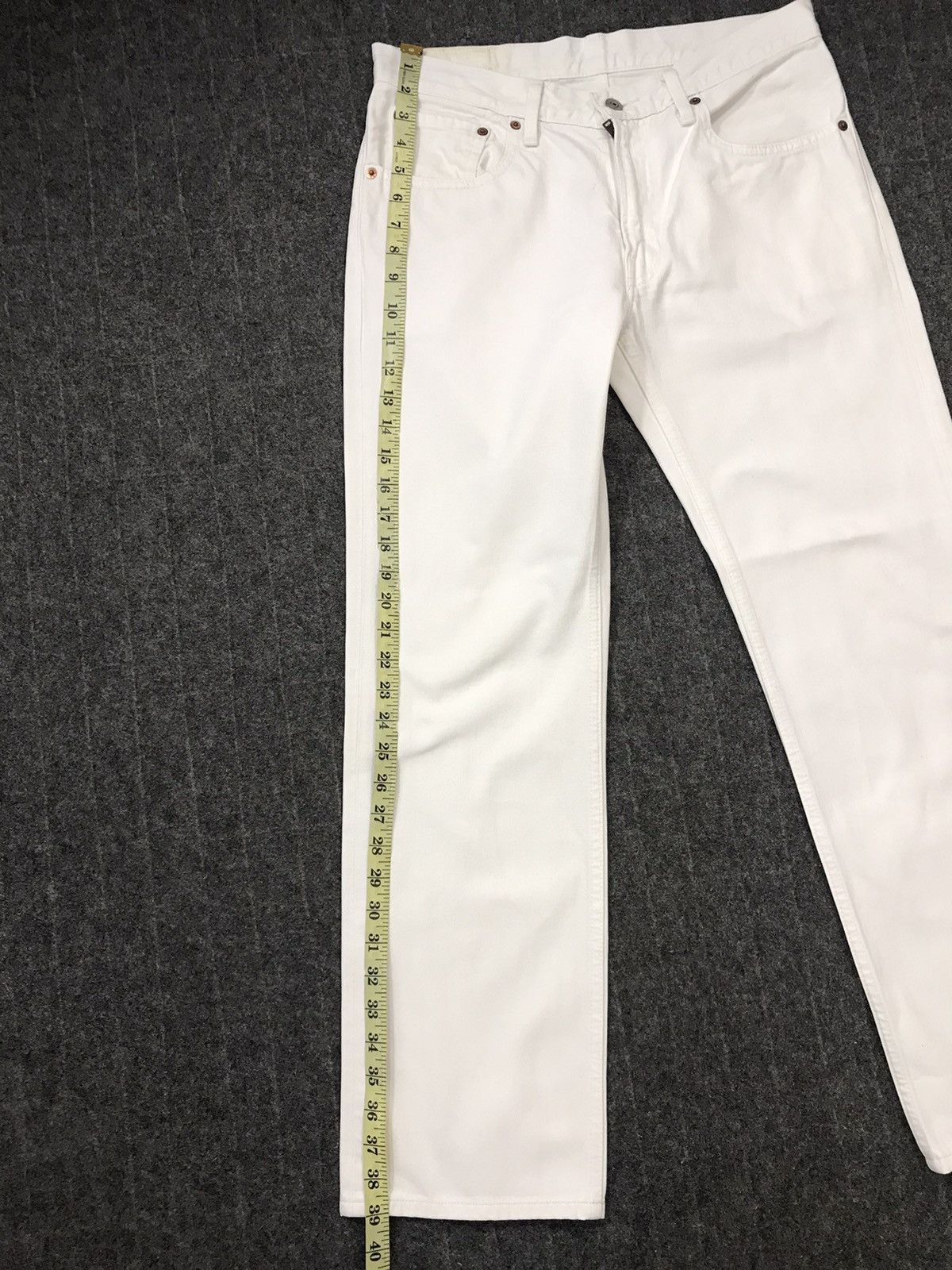 Levi's × Vintage Vintage Levi’s 502 White Colour Denim Jeans Style Size US 32 / EU 48 - 21 Thumbnail