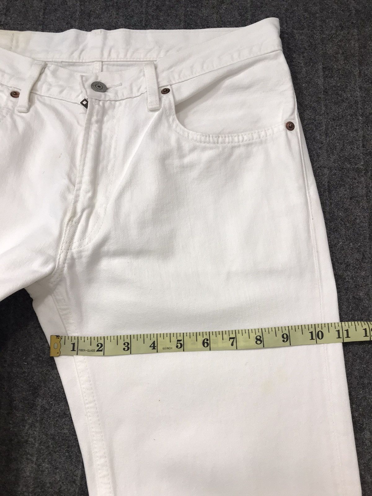 Levi's × Vintage Vintage Levi’s 502 White Colour Denim Jeans Style Size US 32 / EU 48 - 19 Thumbnail