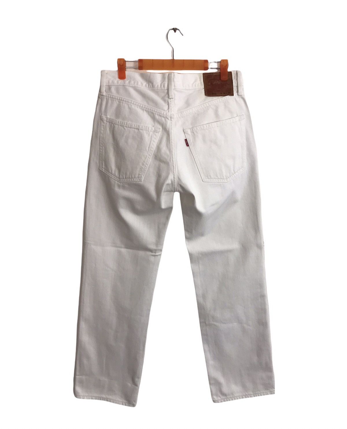 Levi's × Vintage Vintage Levi’s 502 White Colour Denim Jeans Style Size US 32 / EU 48 - 2 Thumbnail