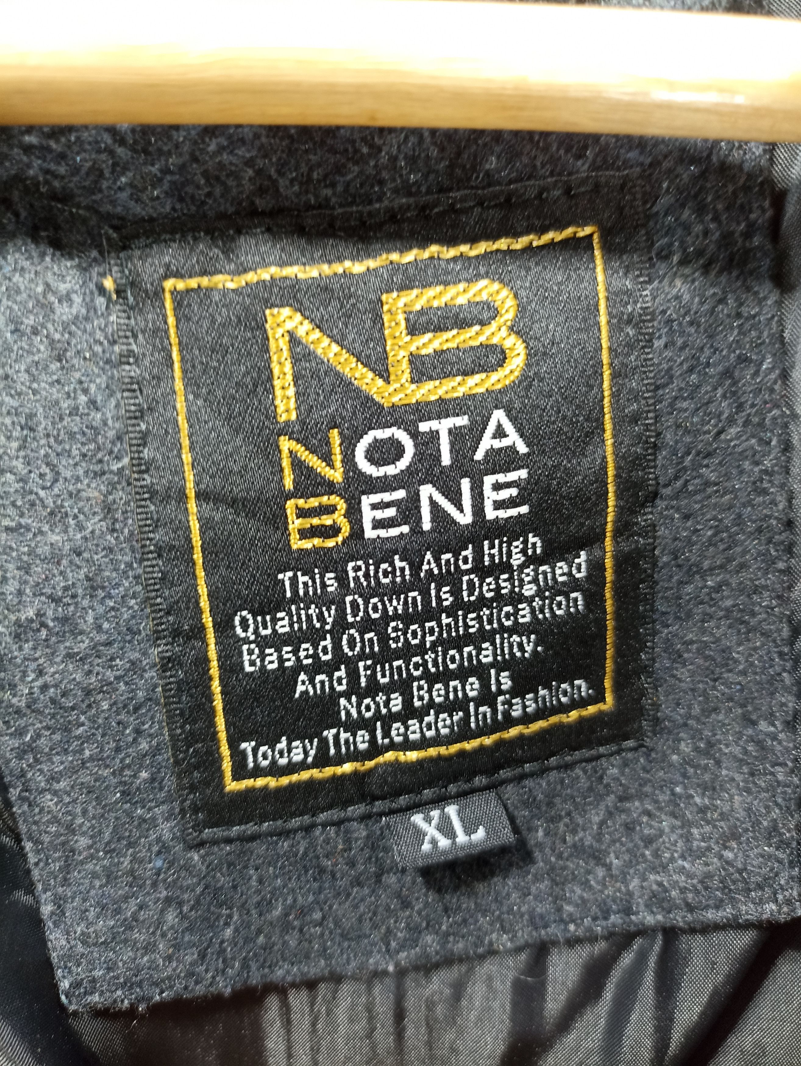 Japanese Brand × Vintage Vintage NB Nota Bene Wool Down Hoodie Jacket Size US M / EU 48-50 / 2 - 7 Thumbnail