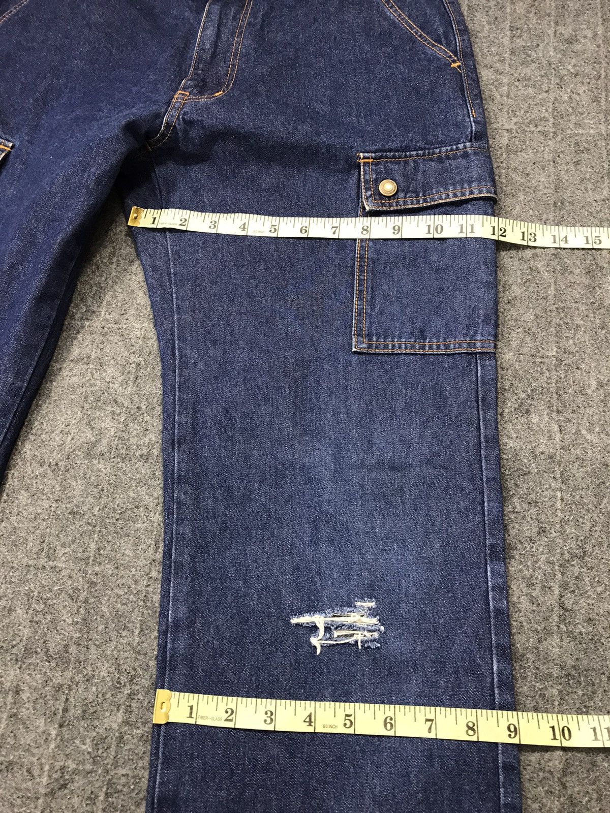 Japanese Brand Japanese Brand Denim Jeans Distressed Pocket Design Size US 32 / EU 48 - 19 Thumbnail