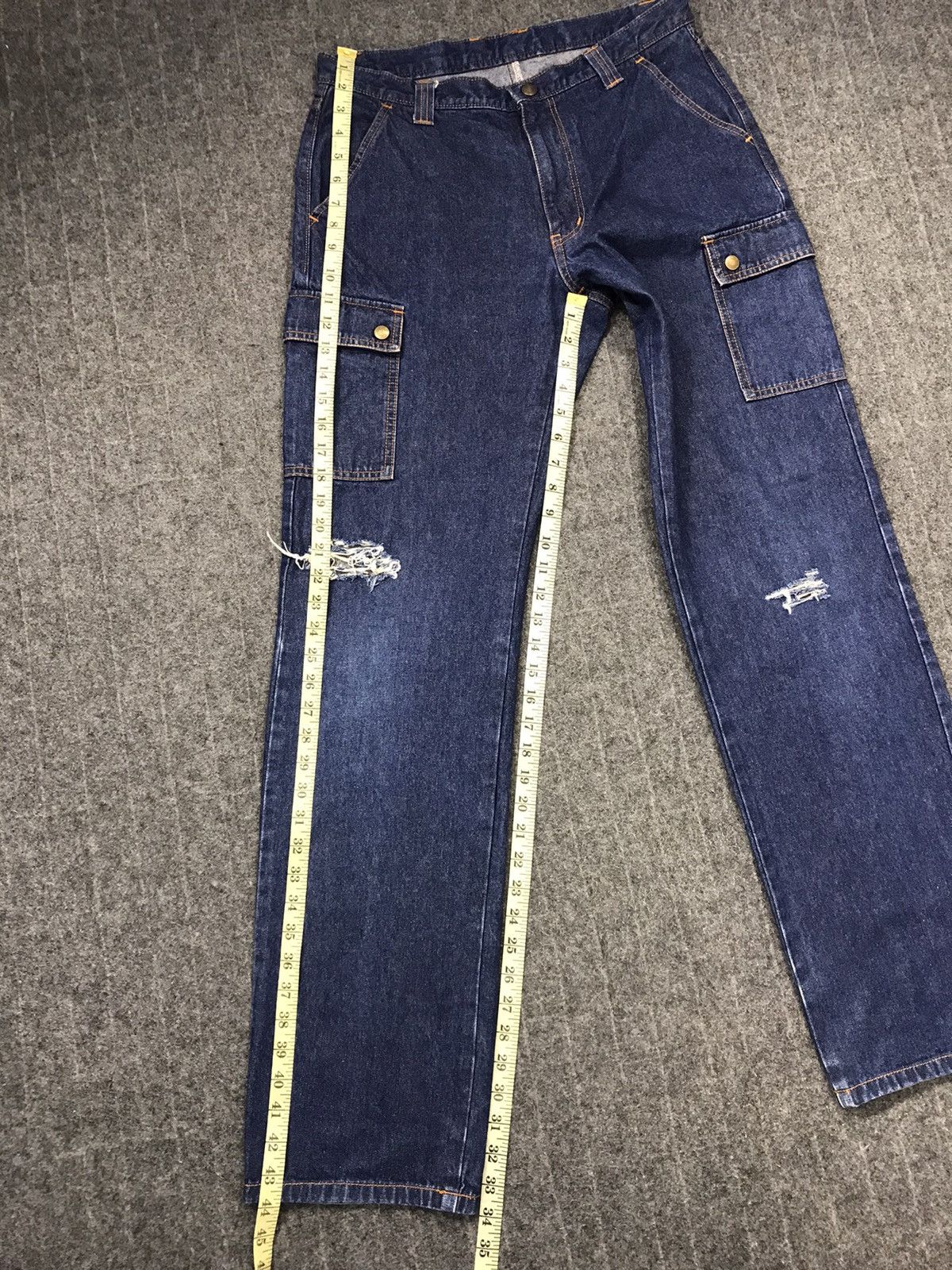 Japanese Brand Japanese Brand Denim Jeans Distressed Pocket Design Size US 32 / EU 48 - 20 Thumbnail