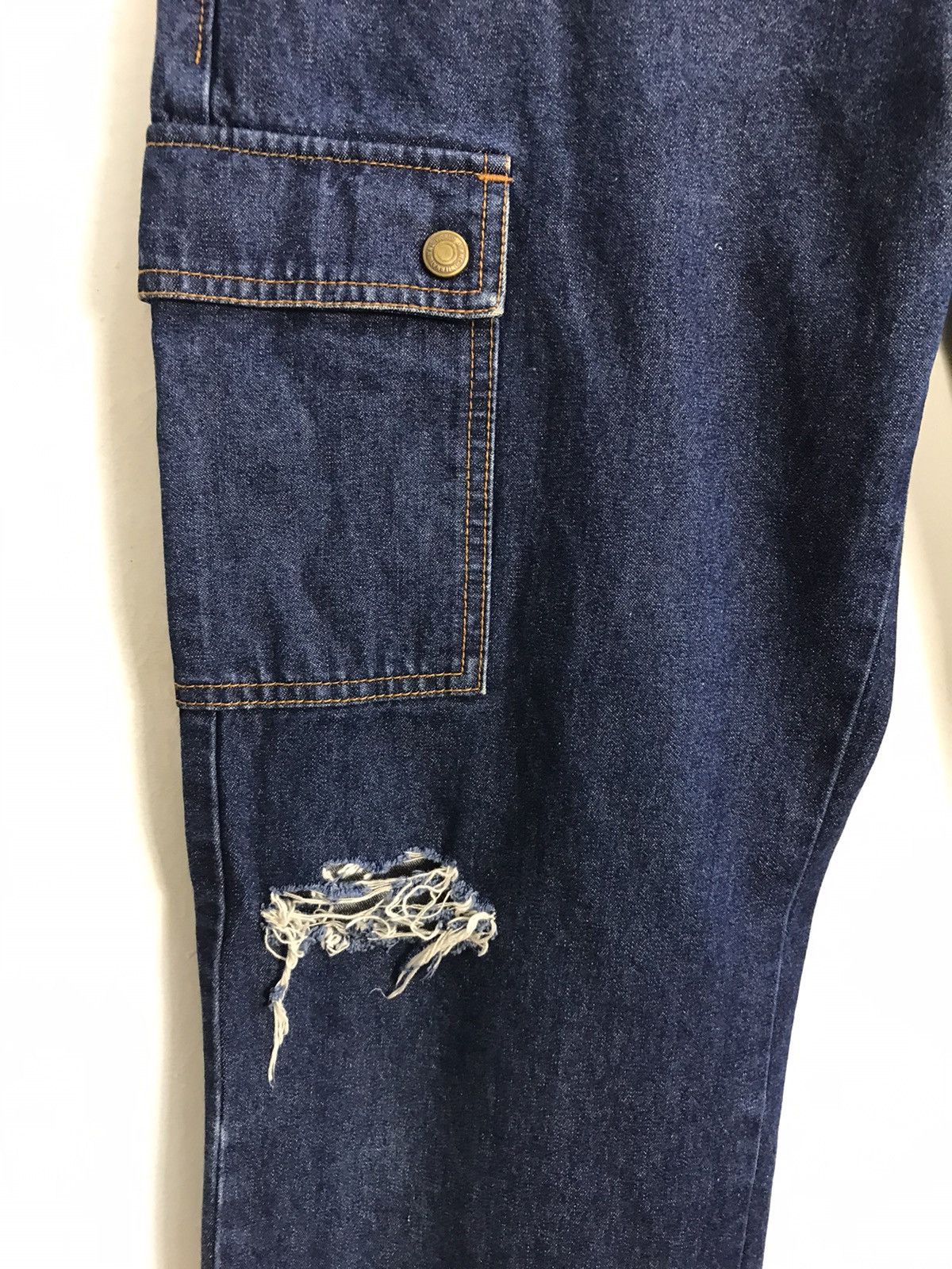 Japanese Brand Japanese Brand Denim Jeans Distressed Pocket Design Size US 32 / EU 48 - 6 Thumbnail