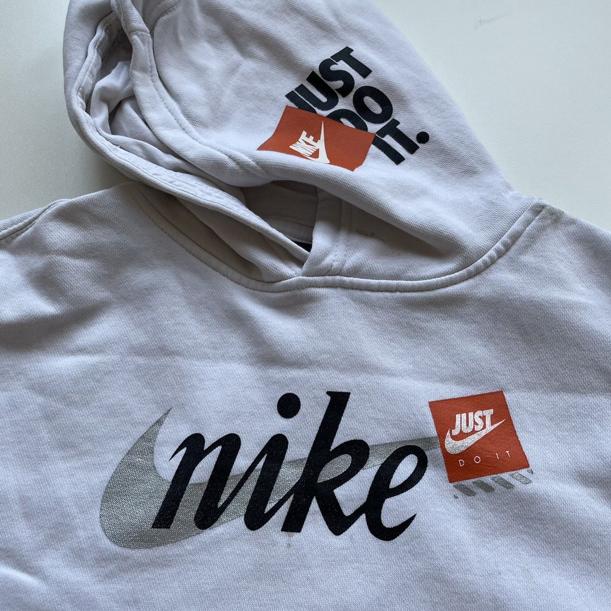 Nike × Vintage Vintage 2000s Nike Graphic Pullover Hoodie XS Size US XS / EU 42 / 0 - 3 Thumbnail