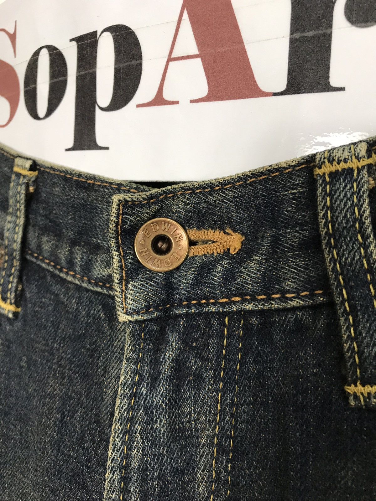 Edwin × Japanese Brand × Vintage Vintage Edwin 505 Selvedge Indigo Denim Jeans Size US 30 / EU 46 - 4 Thumbnail