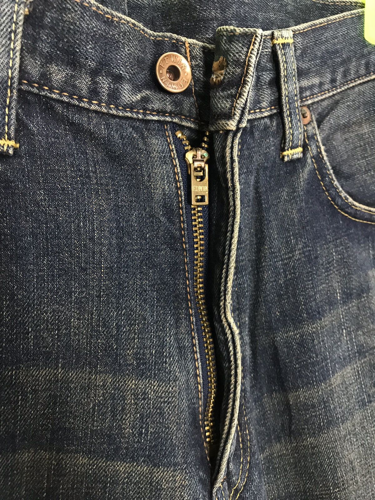 Edwin × Japanese Brand × Vintage Vintage Edwin 505 Selvedge Indigo Denim Jeans Size US 30 / EU 46 - 6 Thumbnail