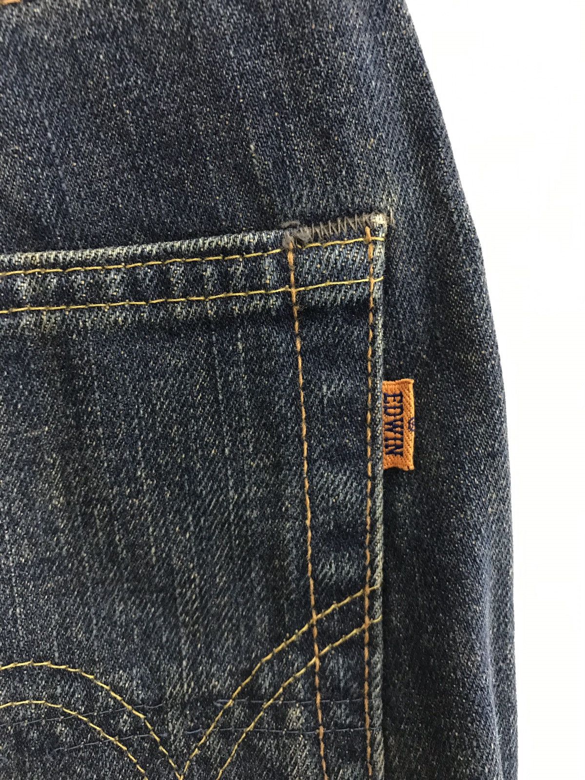 Edwin × Japanese Brand × Vintage Vintage Edwin 505 Selvedge Indigo Denim Jeans Size US 30 / EU 46 - 9 Thumbnail