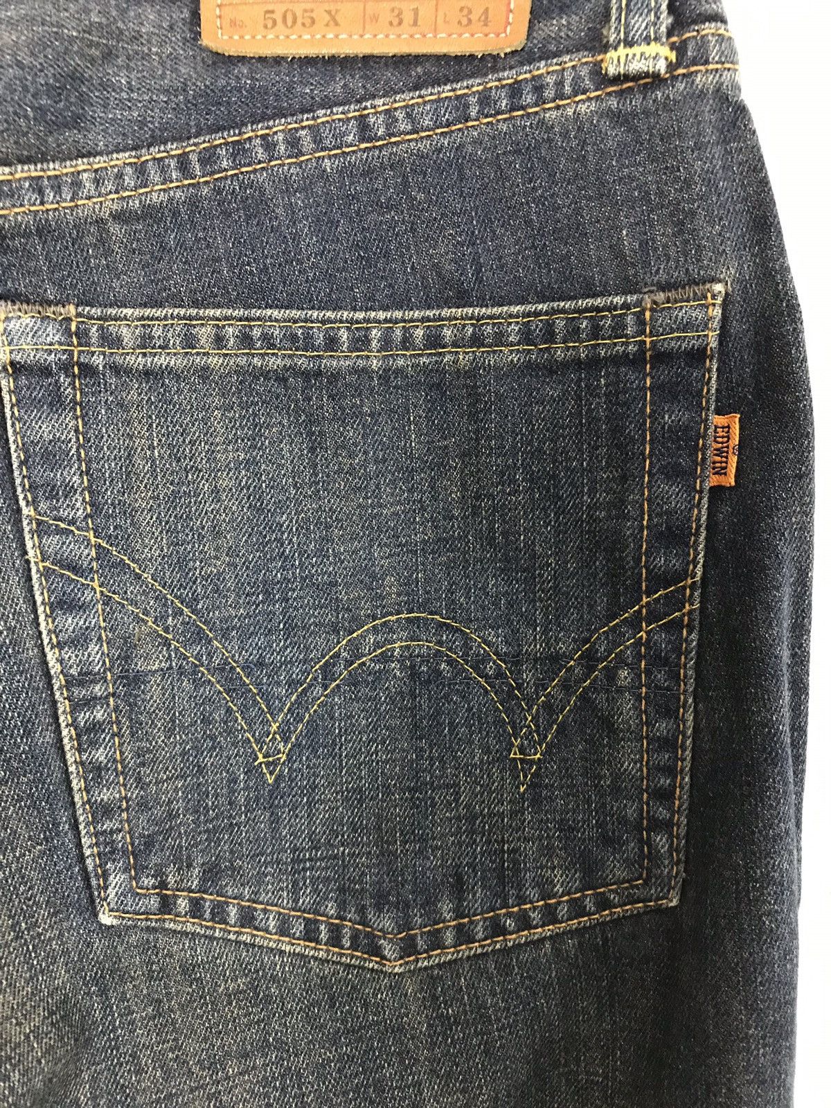 Edwin × Japanese Brand × Vintage Vintage Edwin 505 Selvedge Indigo Denim Jeans Size US 30 / EU 46 - 8 Thumbnail